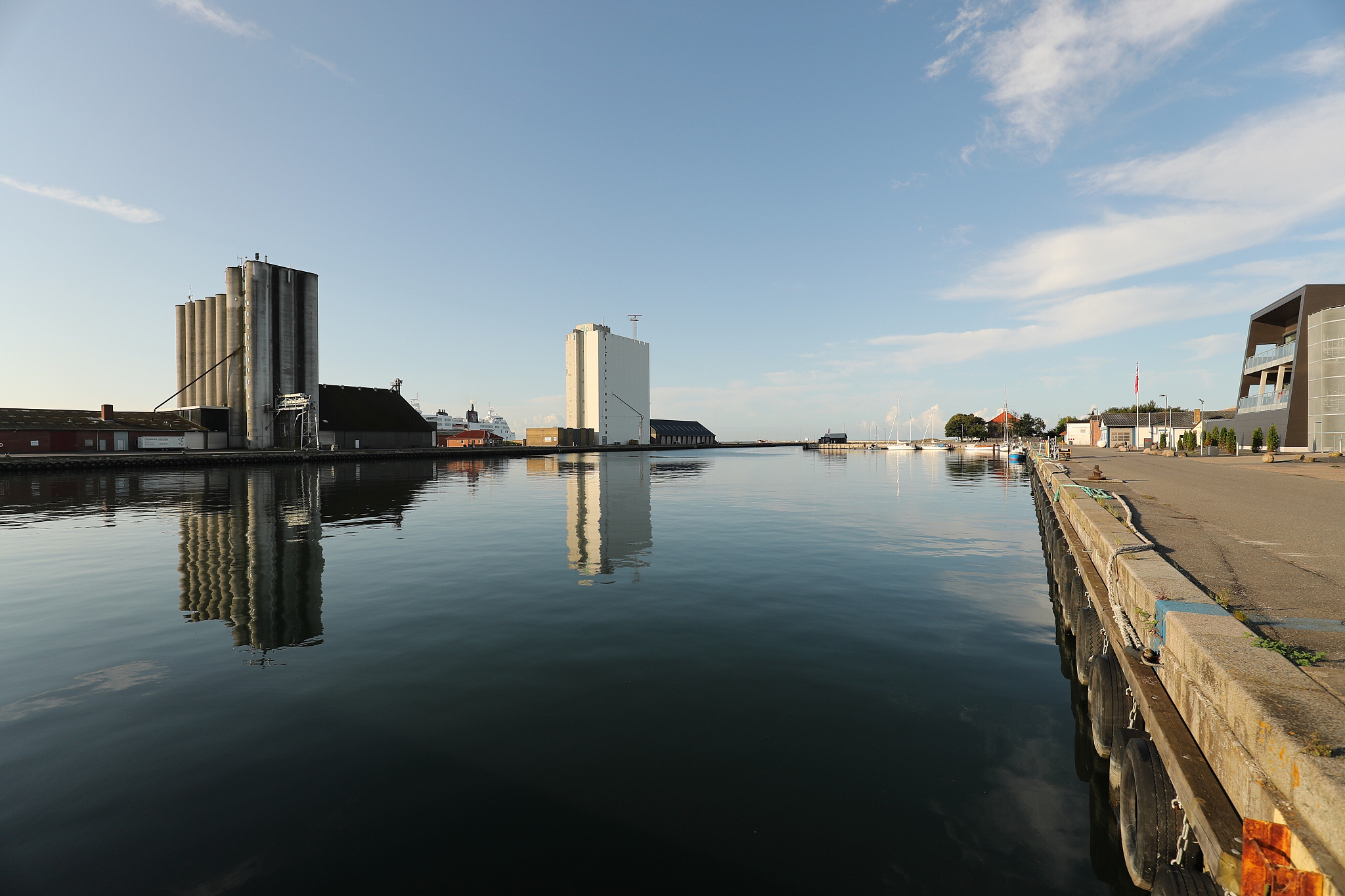 reflection of buildings in water