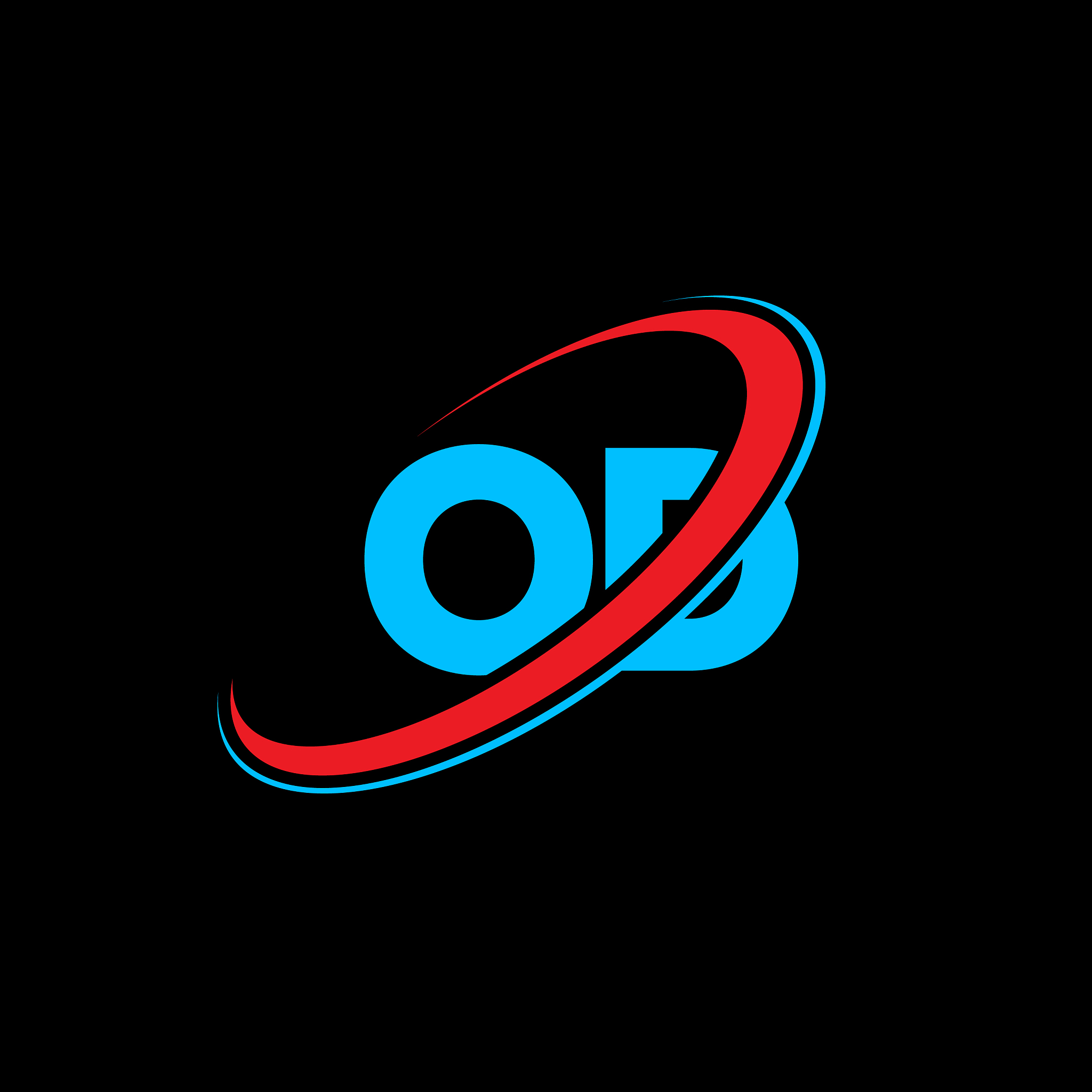 od o d letter logo design initial letter od