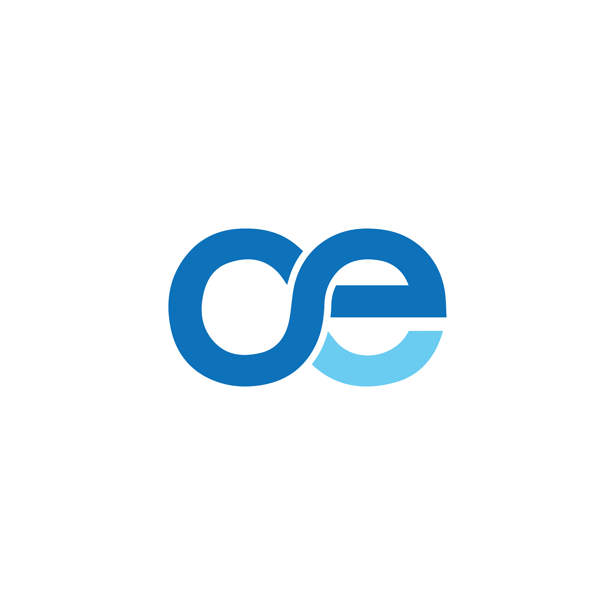 initial letter eo or oe logo design template