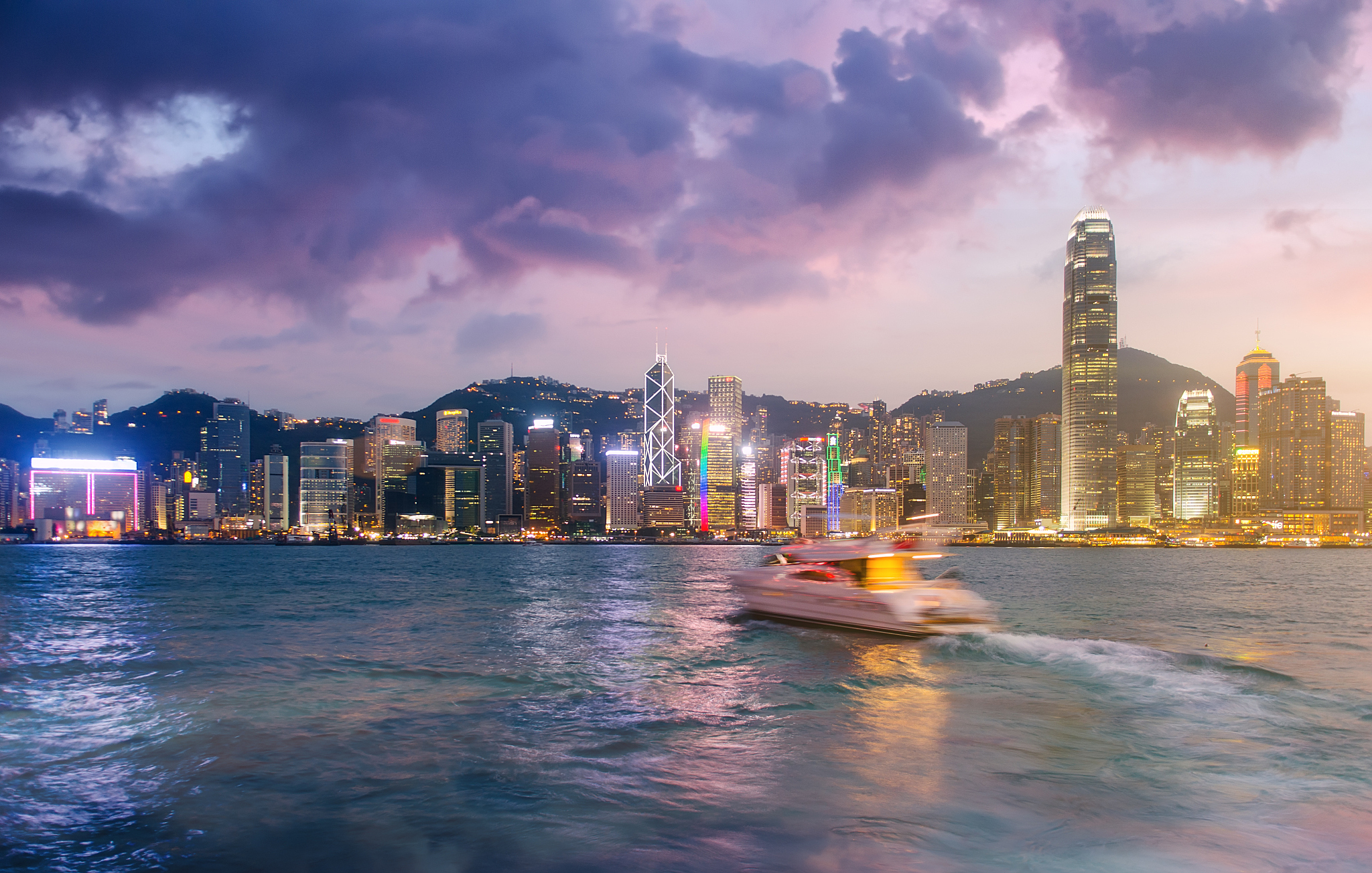hongkong night scene