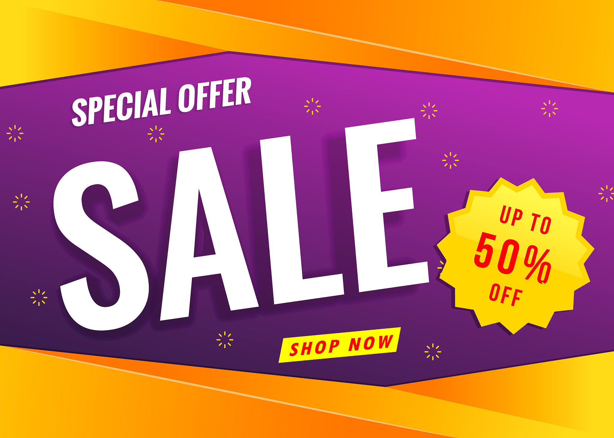 super sale, big sale, mega sale, flash sale banner template. vec