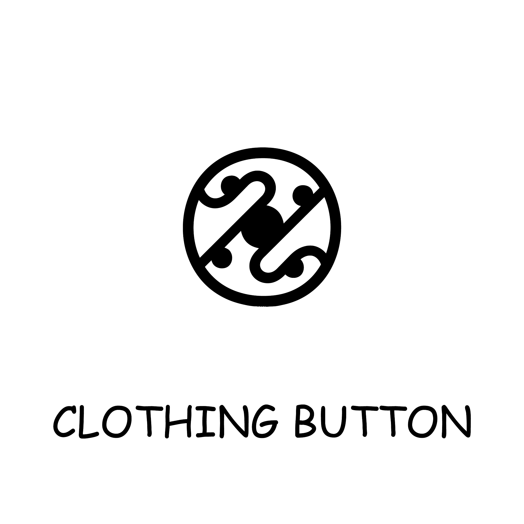 clothing button flat icon