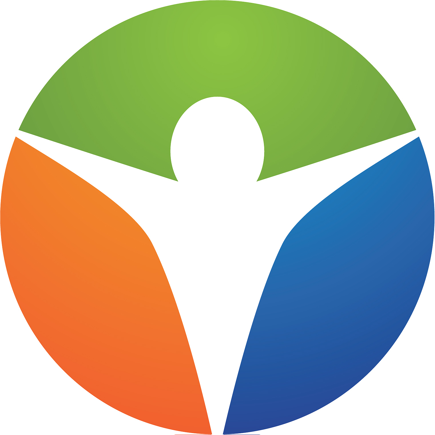 human character logo sign health care logo sign