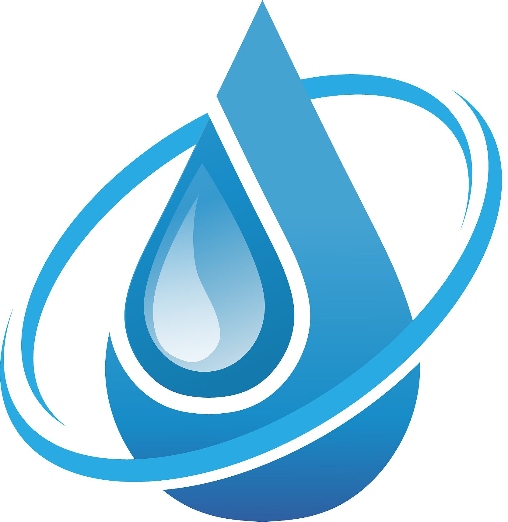 蓝色水滴Logo设计，尽显水润与创意