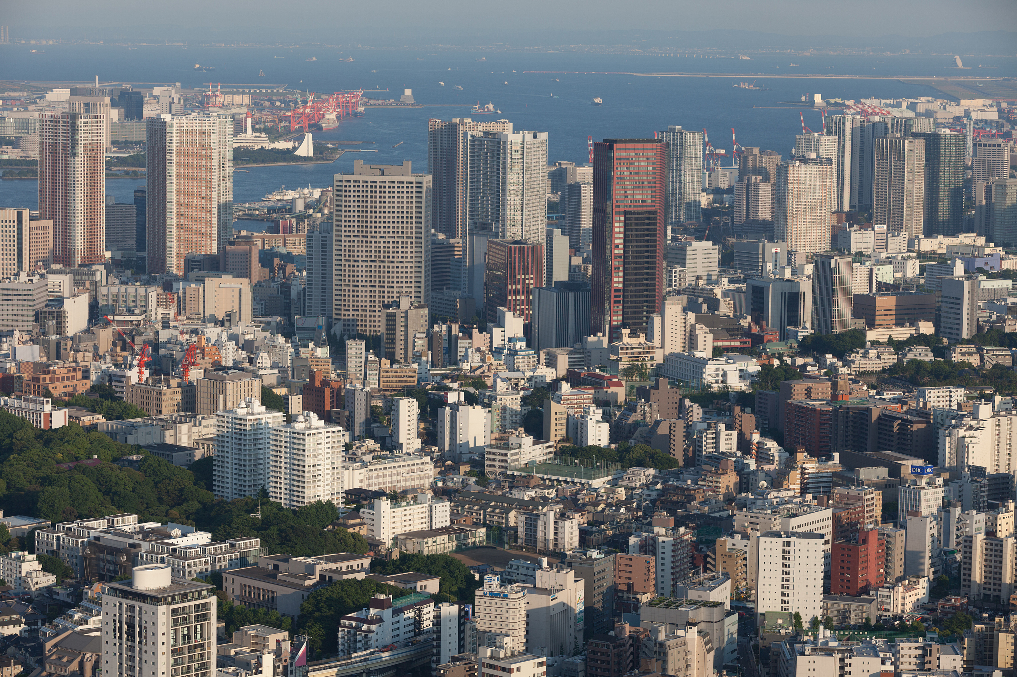 tokyo skyline in japan