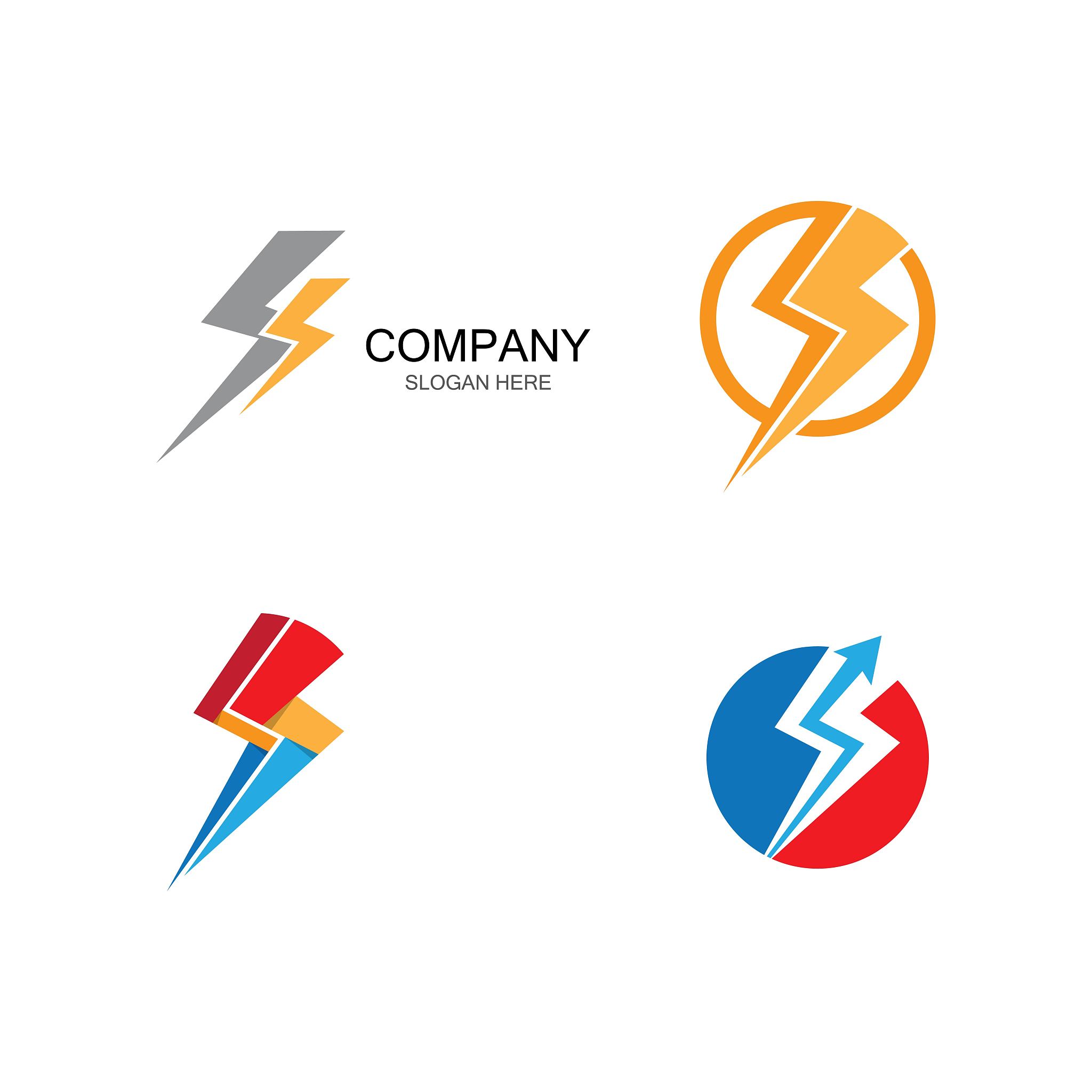 thunderbolt vector icon illustration design