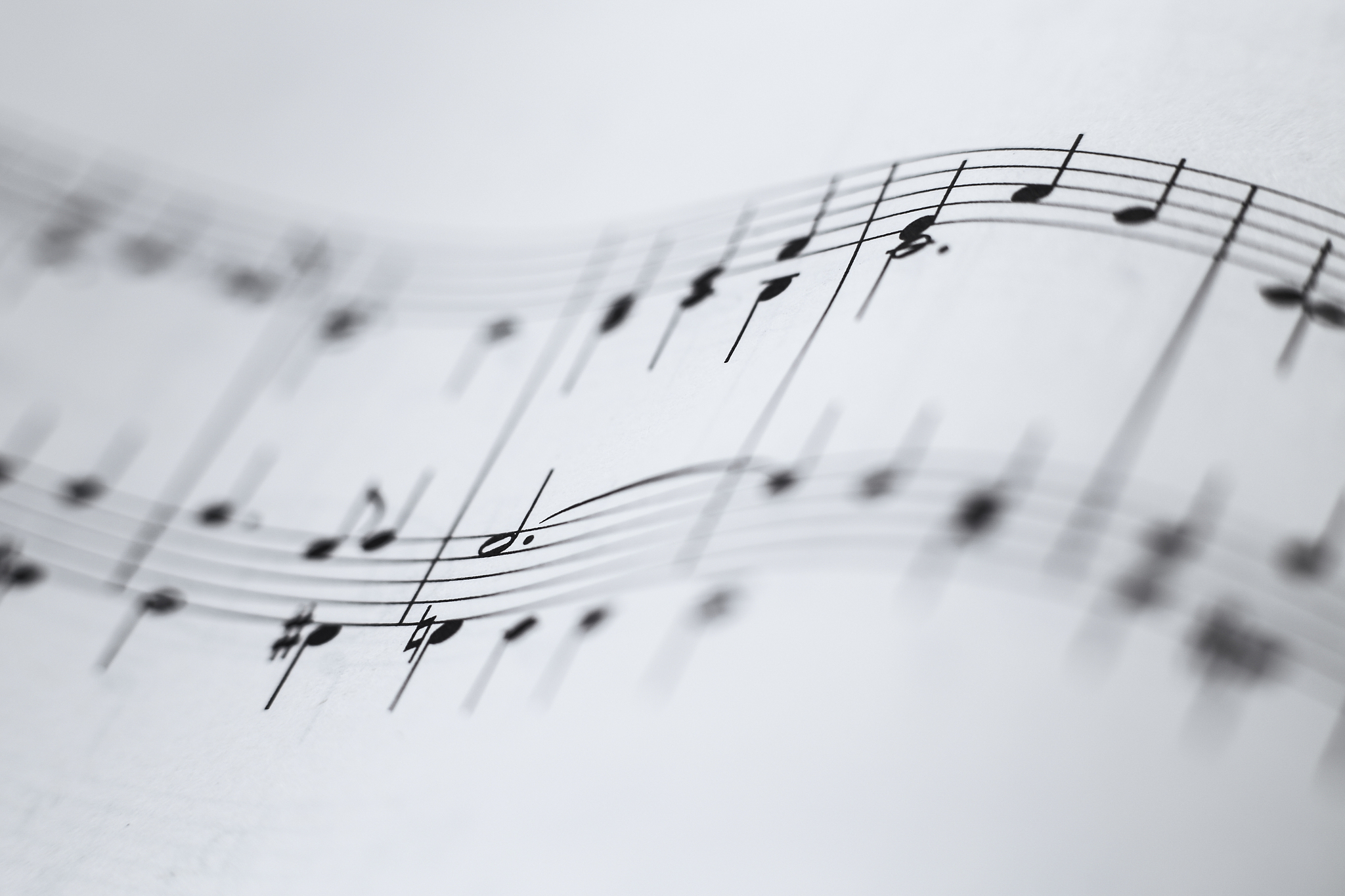 music sheet closeup