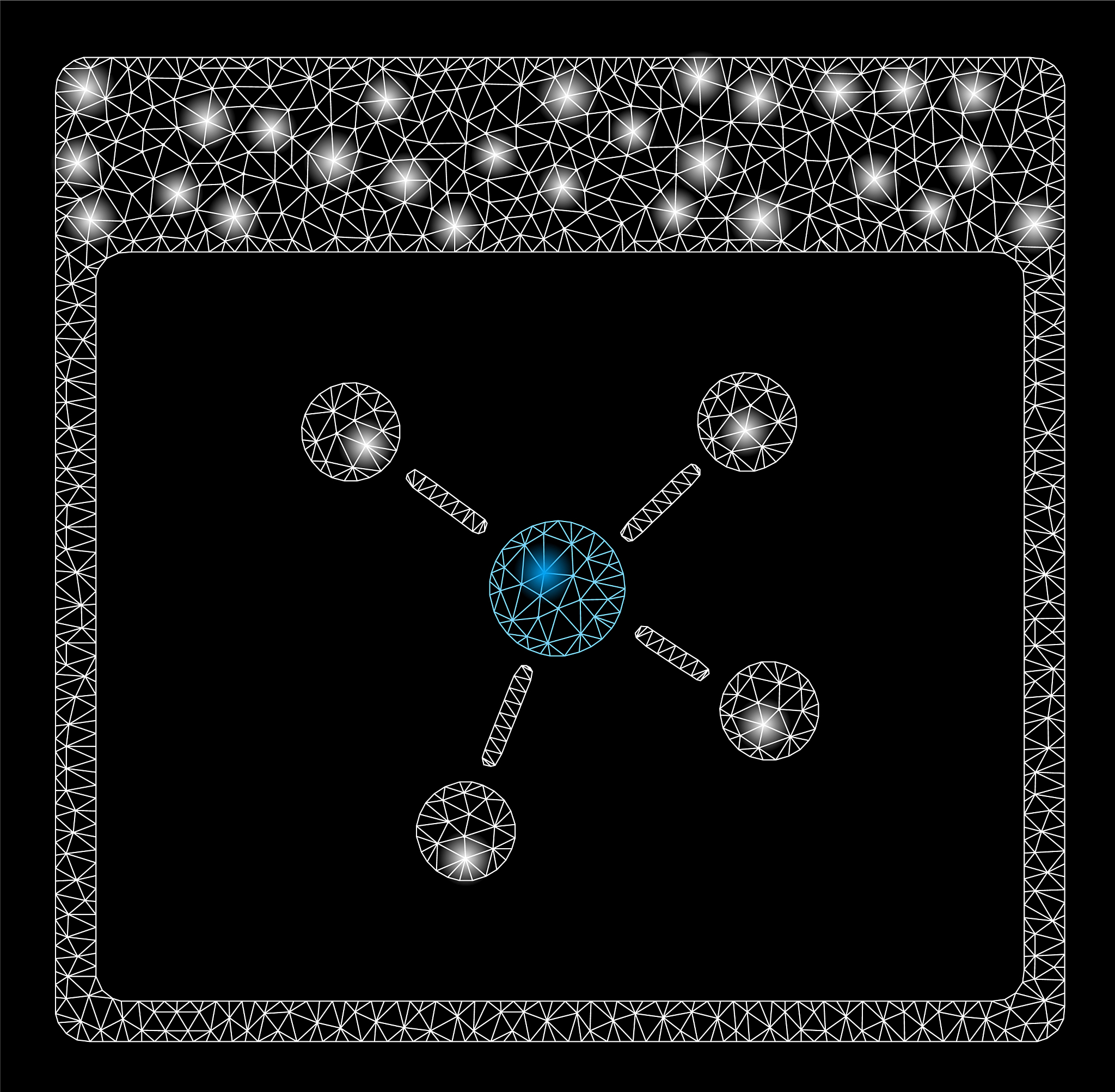 flare mesh network connections calendar page with