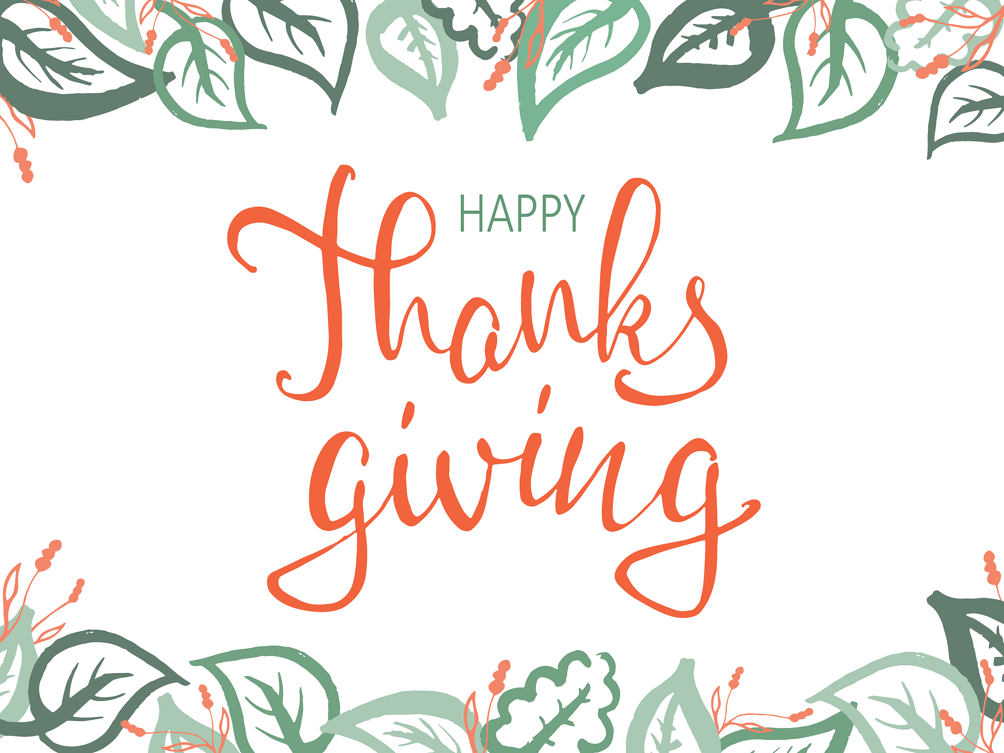 hand drawn happy thanksgiving typography. calligraphy lettering