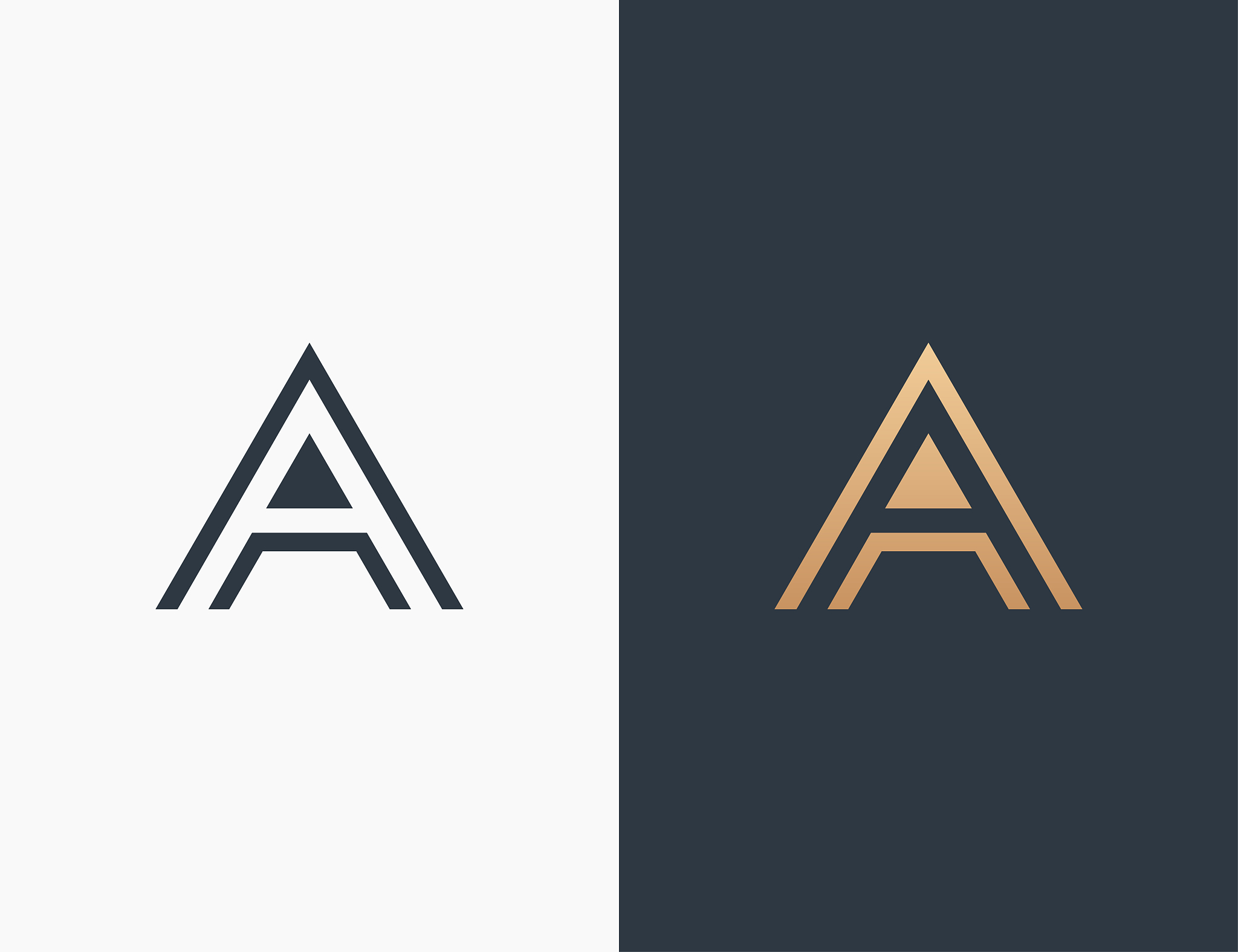 letter a logo template vector illustration