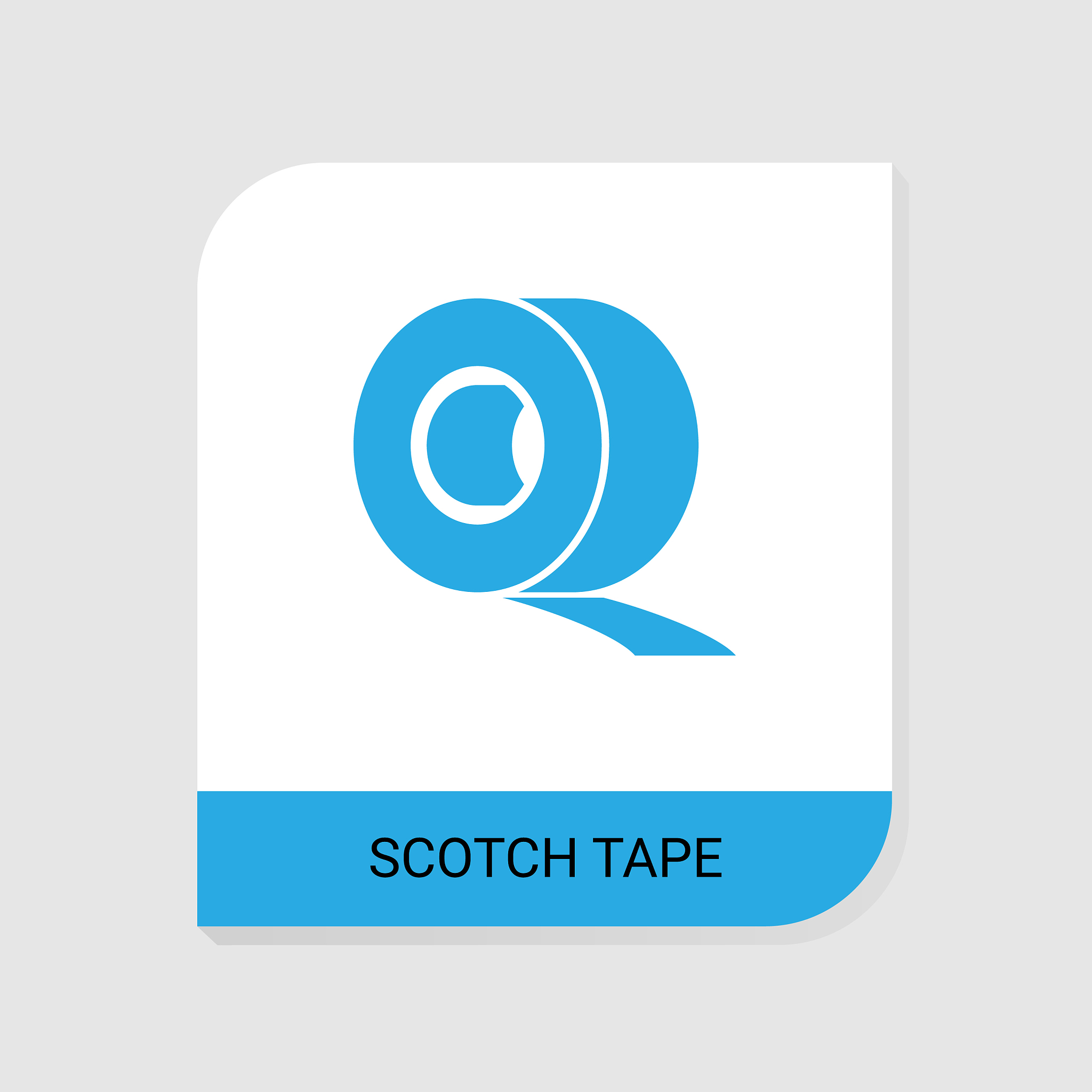 editable filled scotch tape icon from stationery