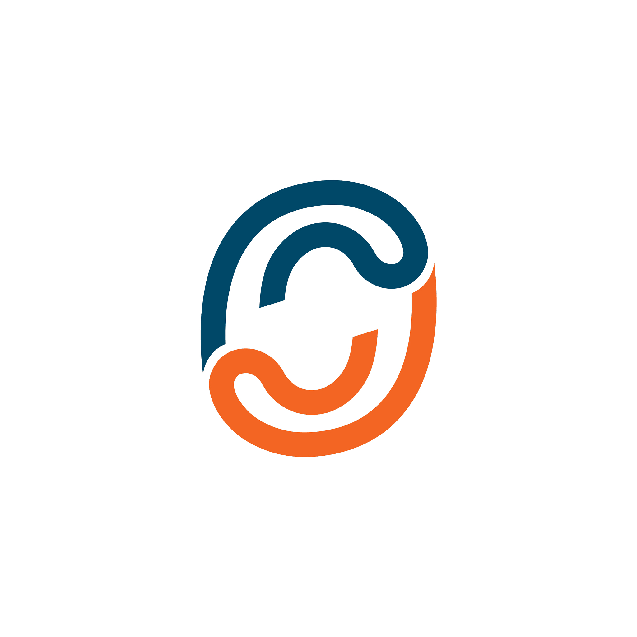 o letter initial icon logo design template