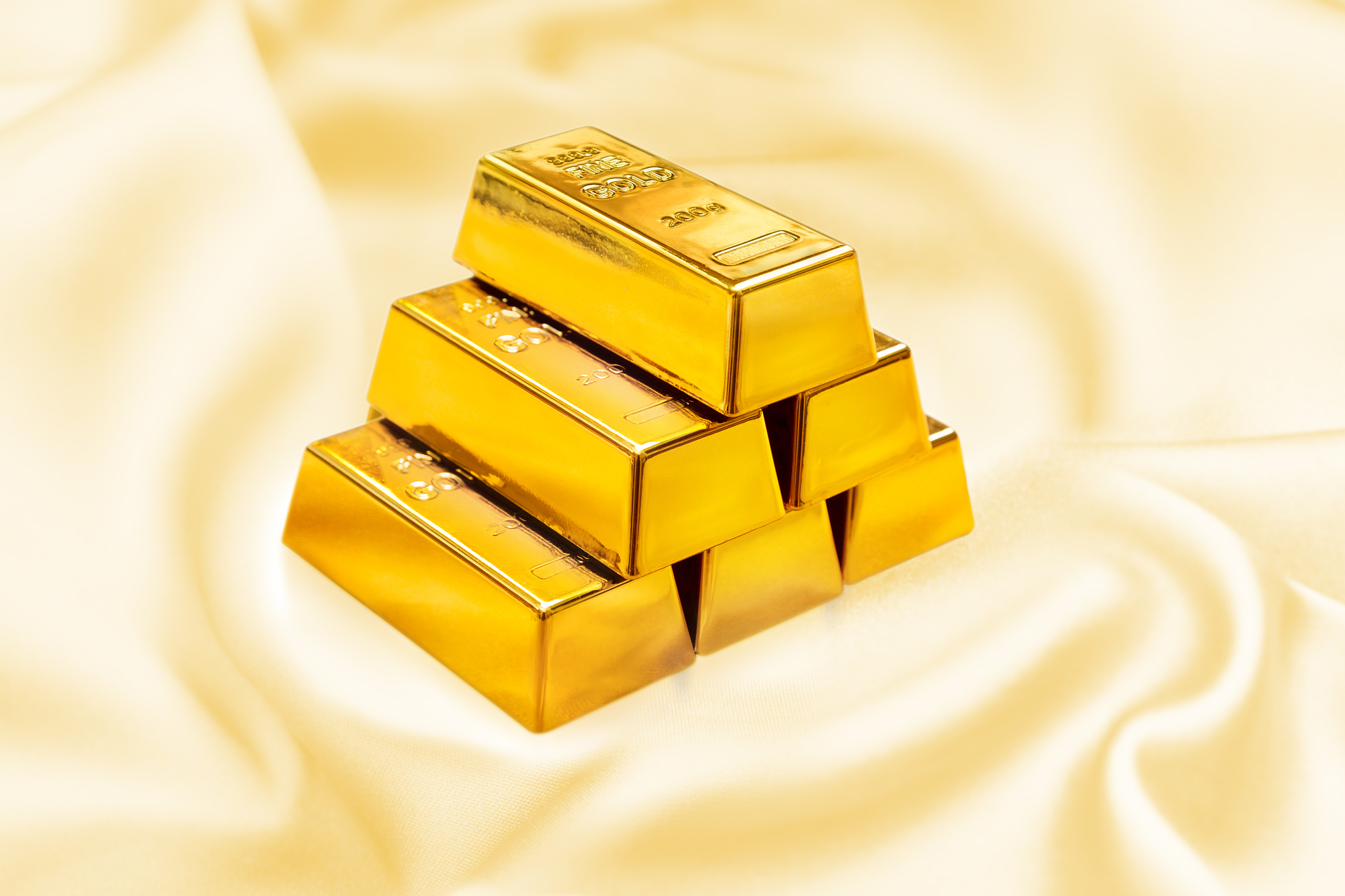 precious gold ingots