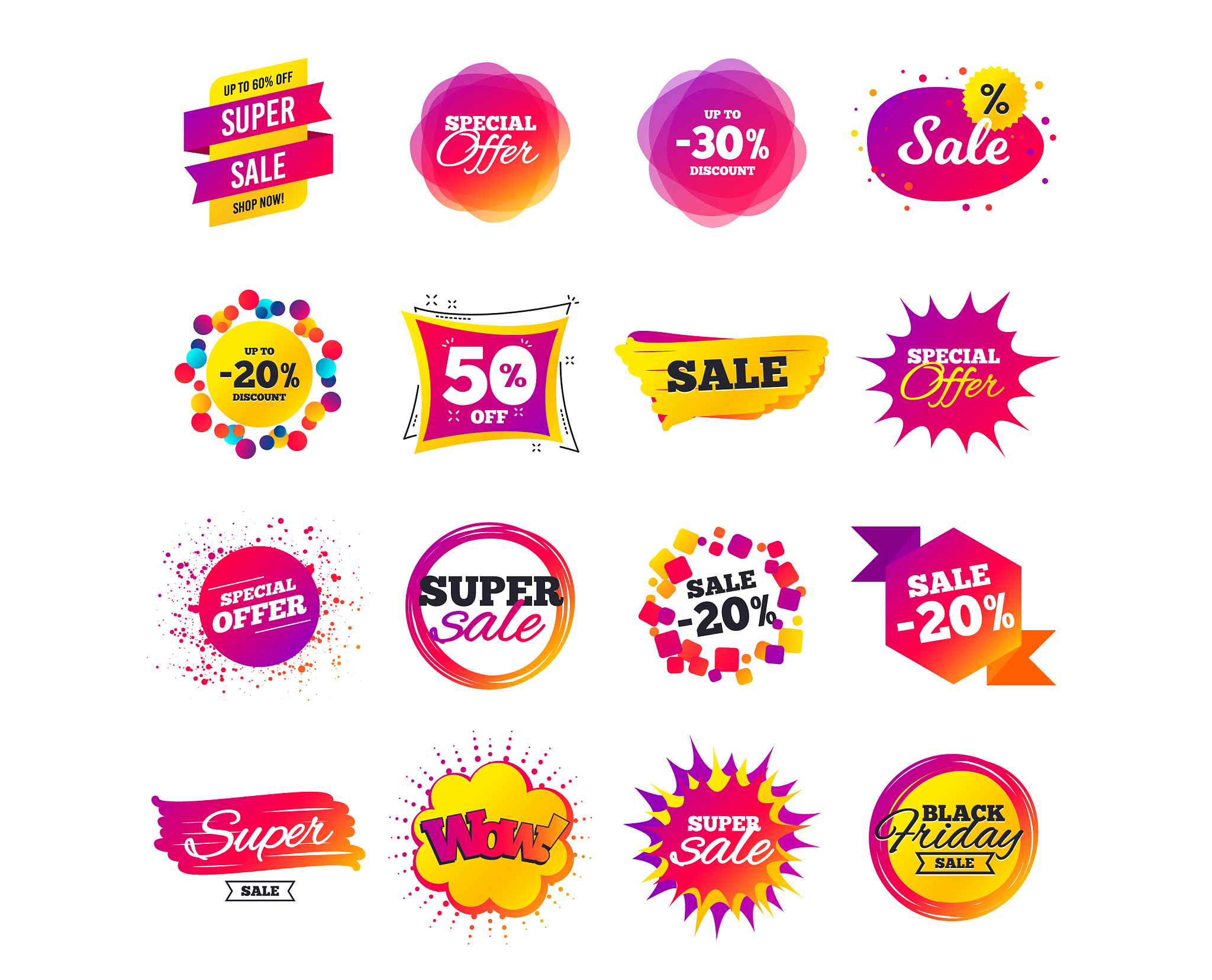 sale banner templates special offer tags