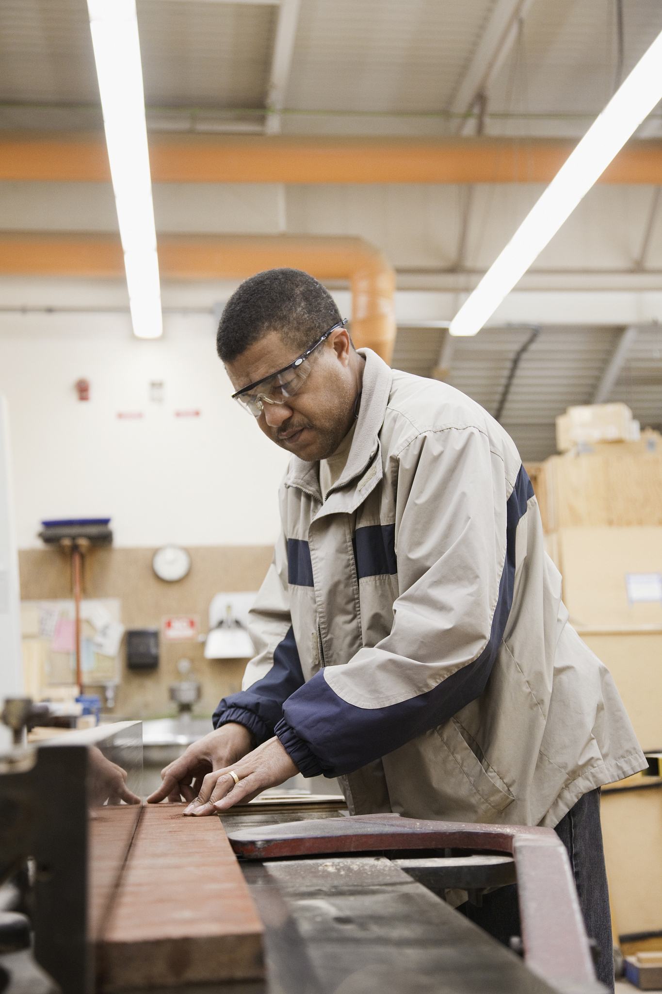african man working in workshop