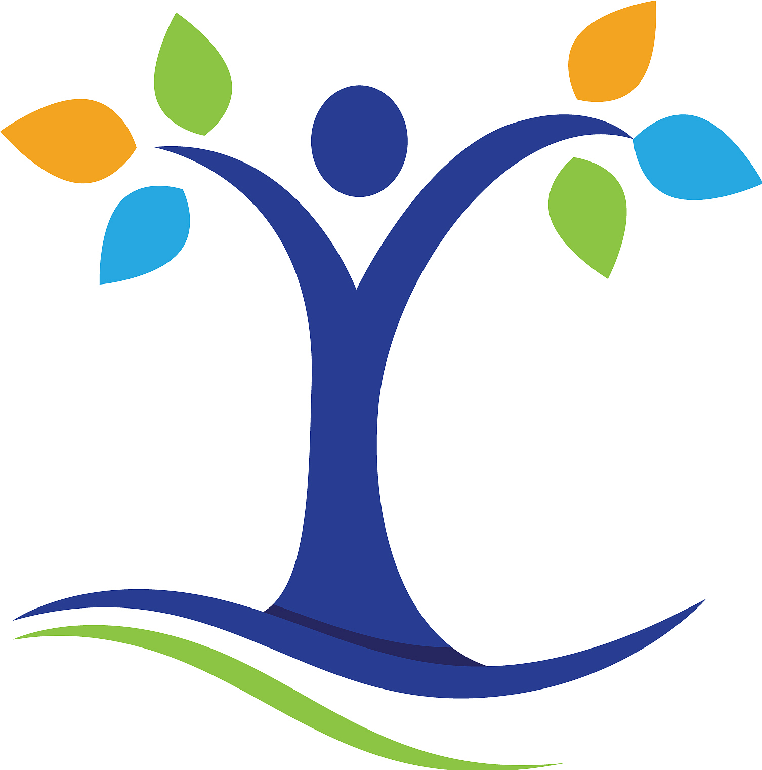 family tree logo template icon design