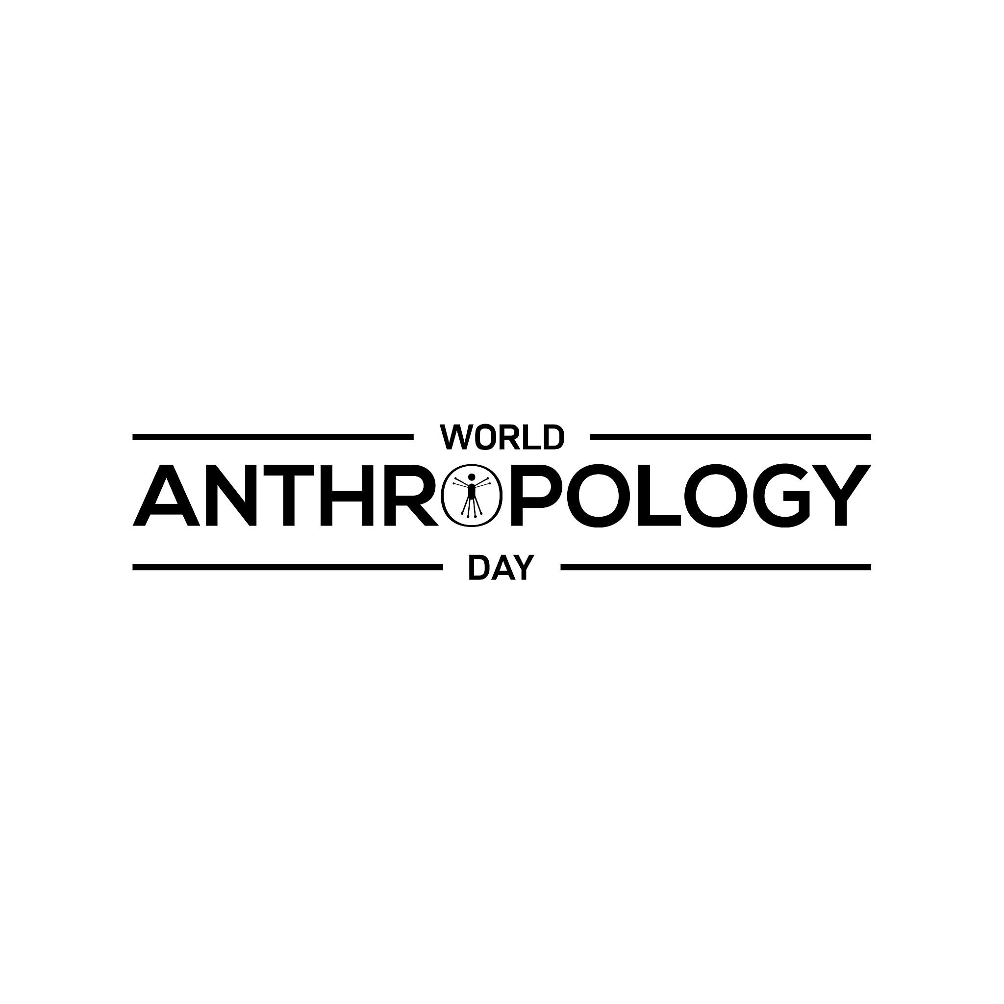 world anthropology day vector design