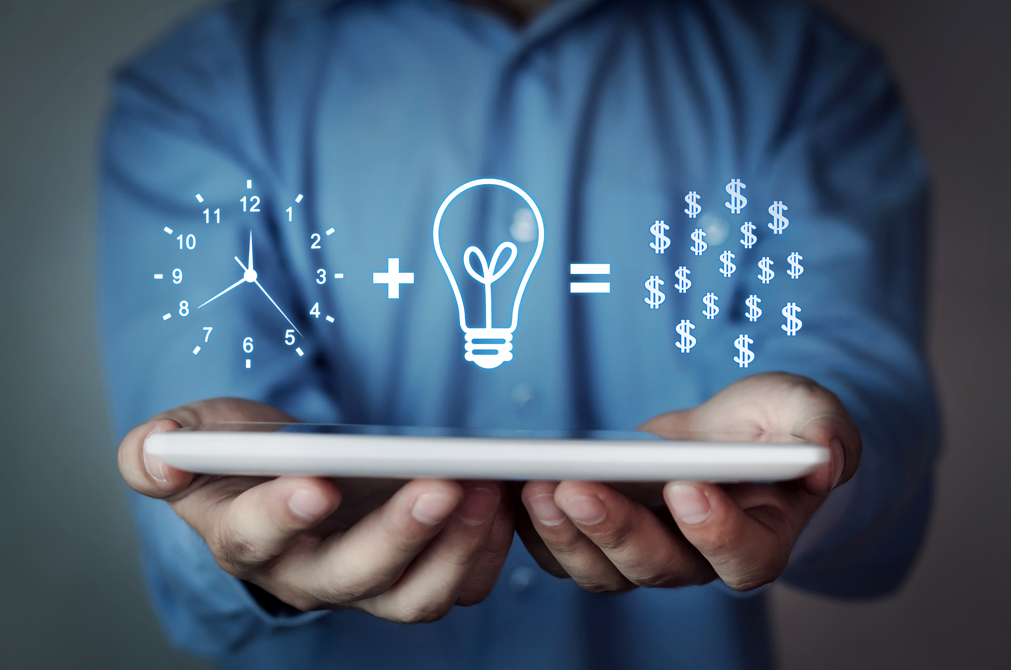 time idea and money. business concept