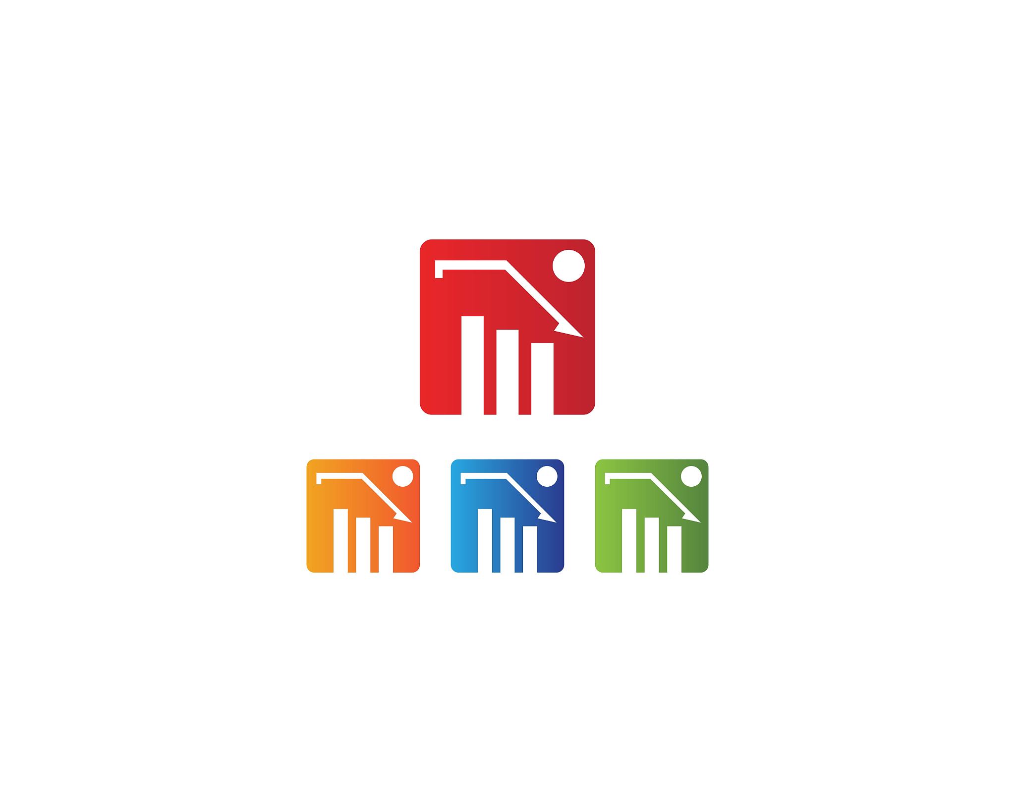business finance graph  vector image