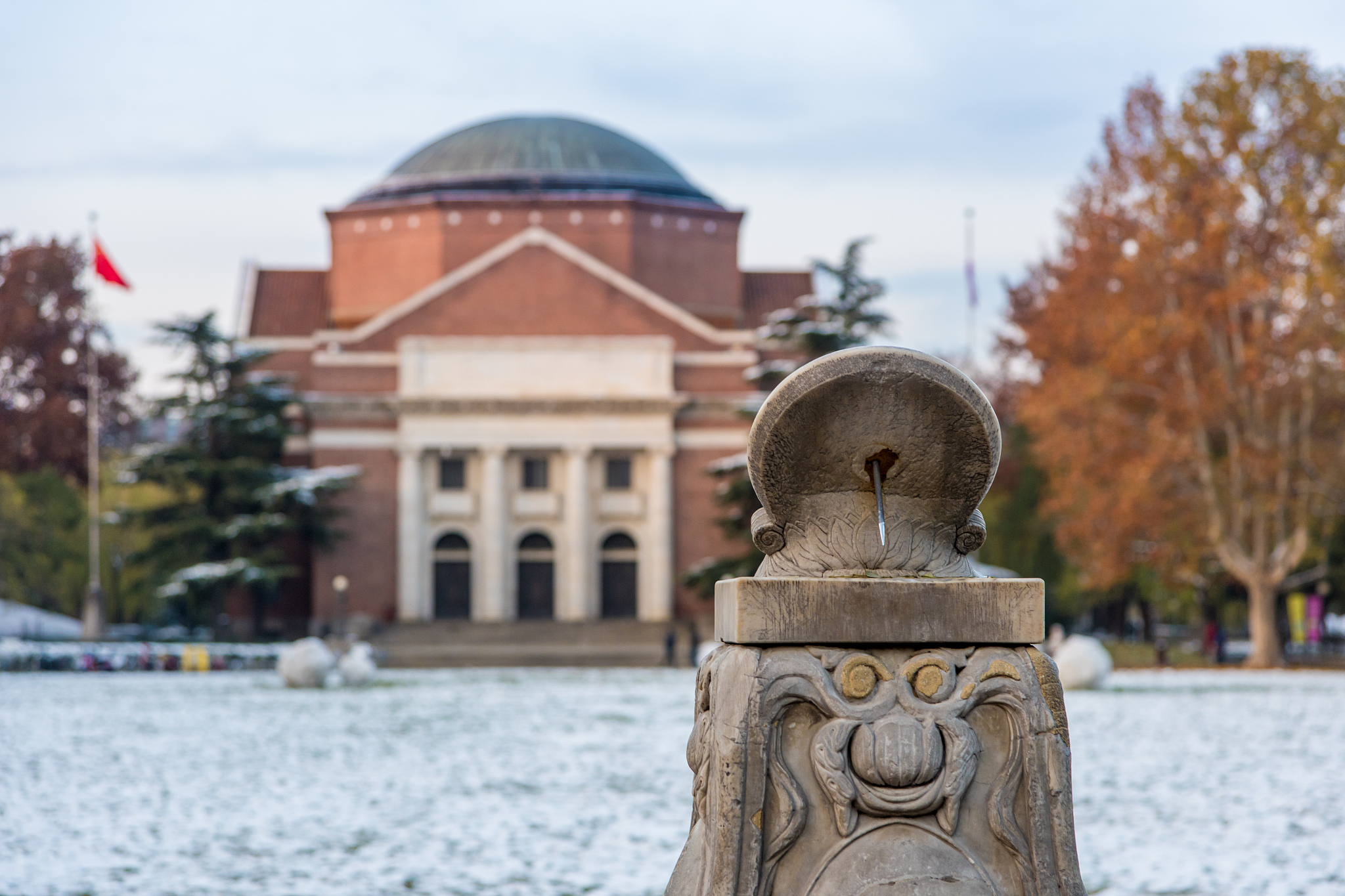 清华大学雪景