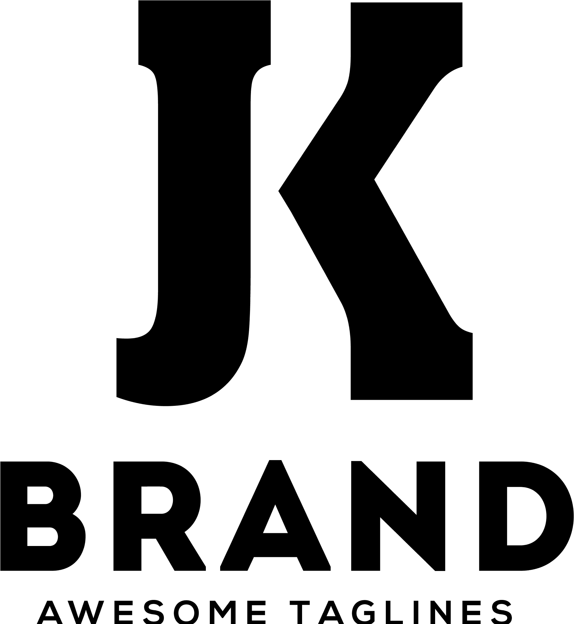 jk letter monogram strong and bold logo