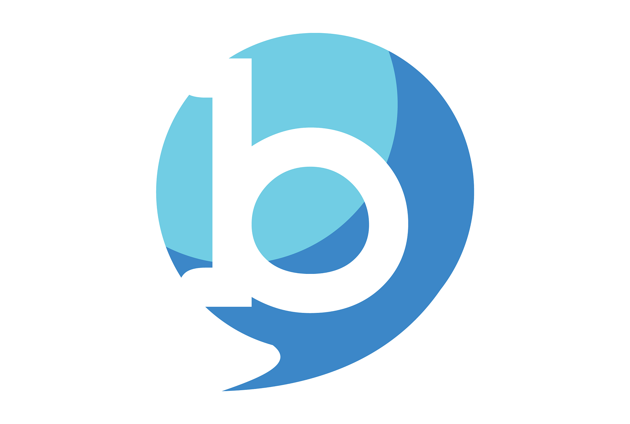 letter b balloon logo icon