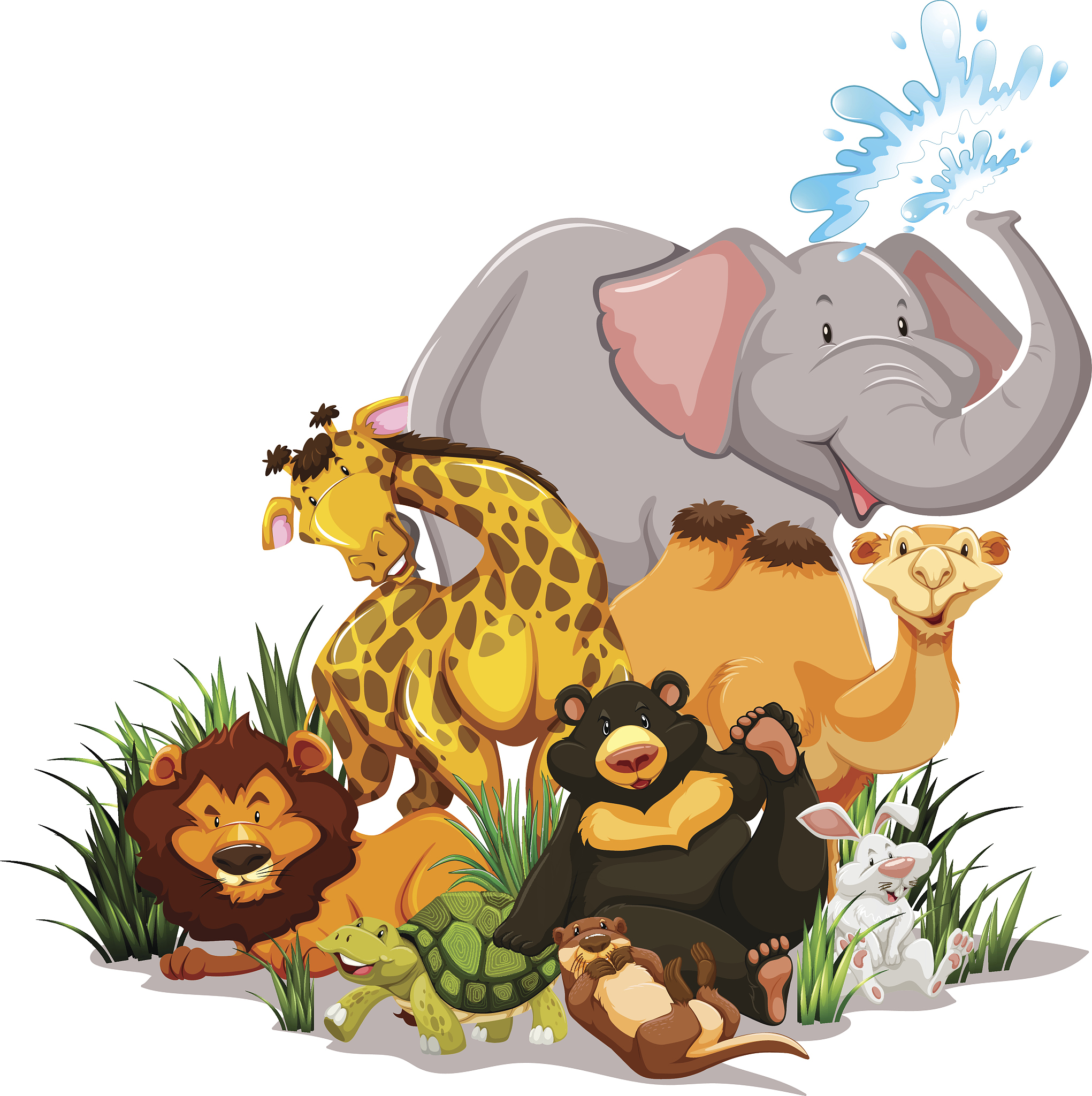 动物王国：()头()尾填动物名称