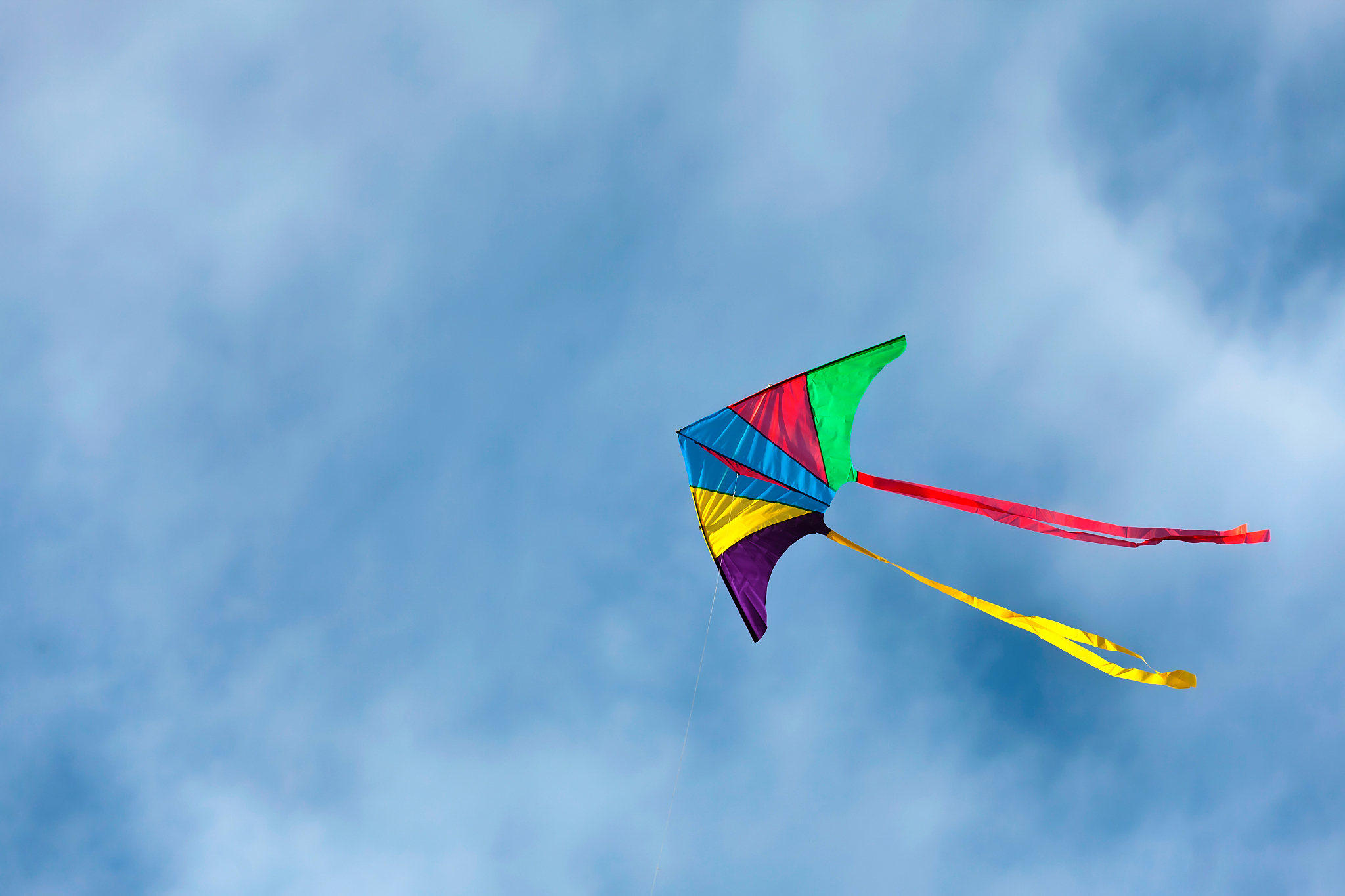 flying kite