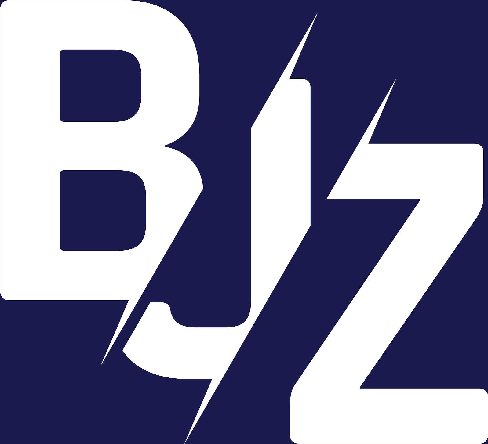 monogram letters initial logo design bjz
