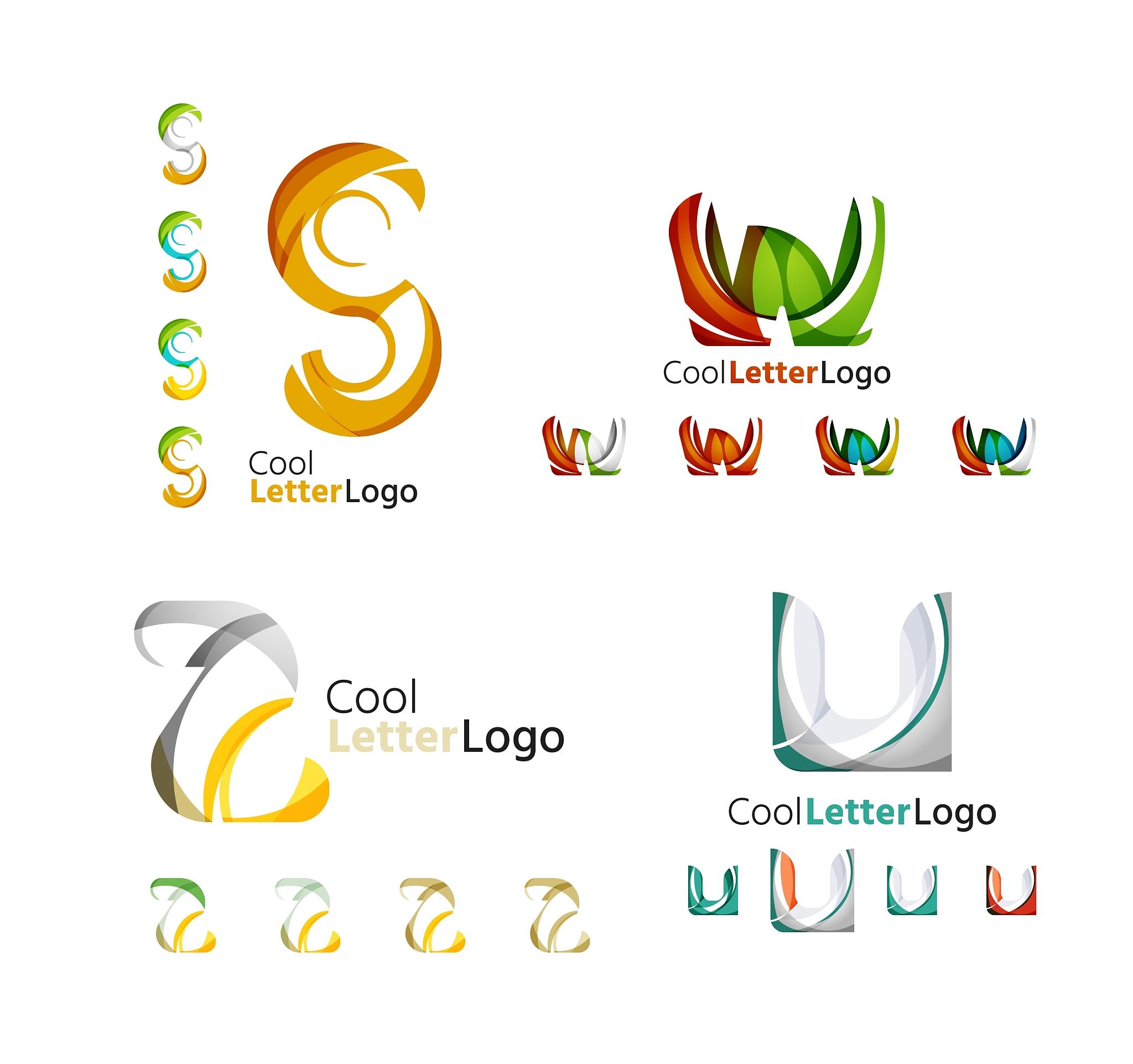 letter business emblem collection