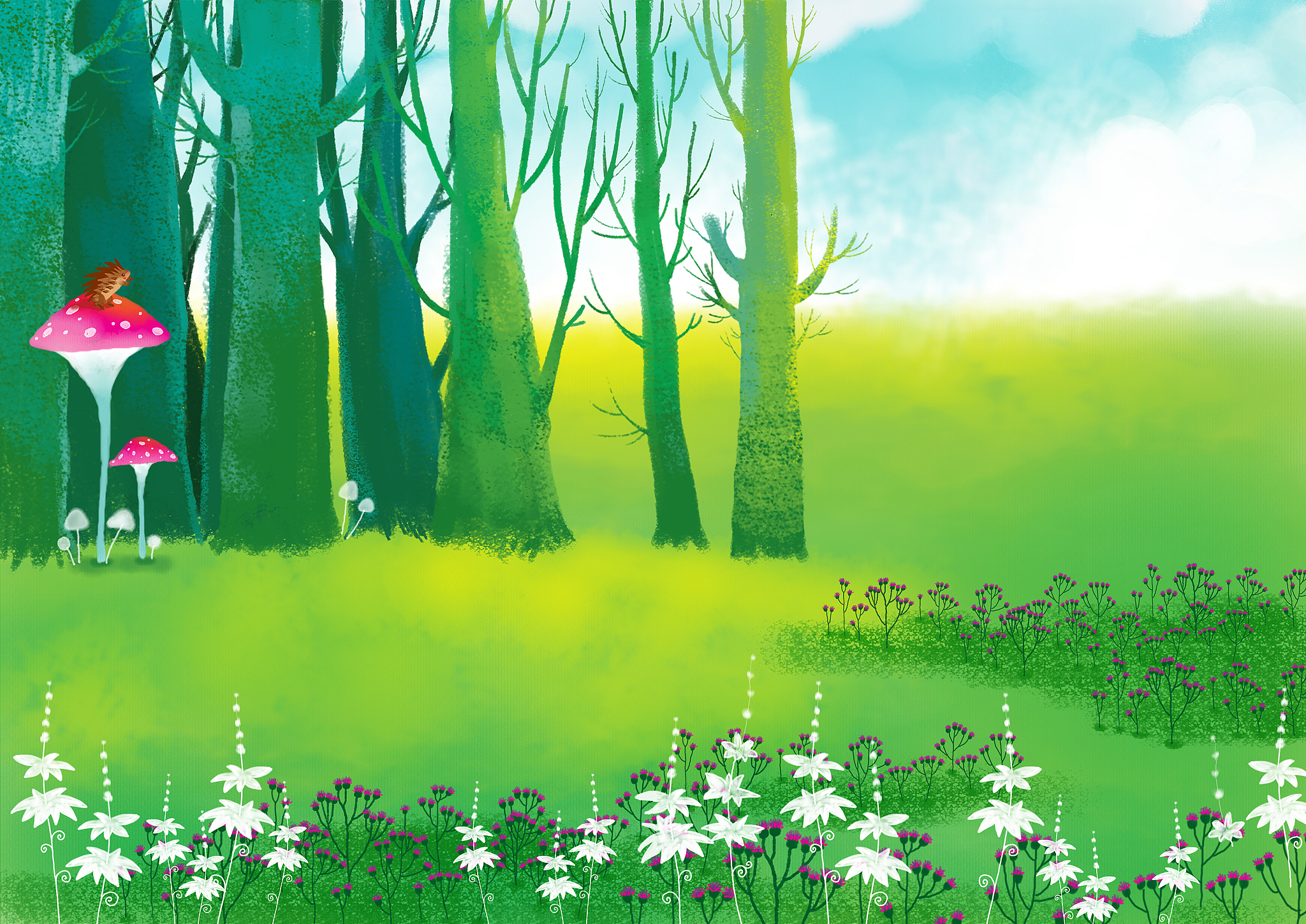 写100字美丽图画的文案