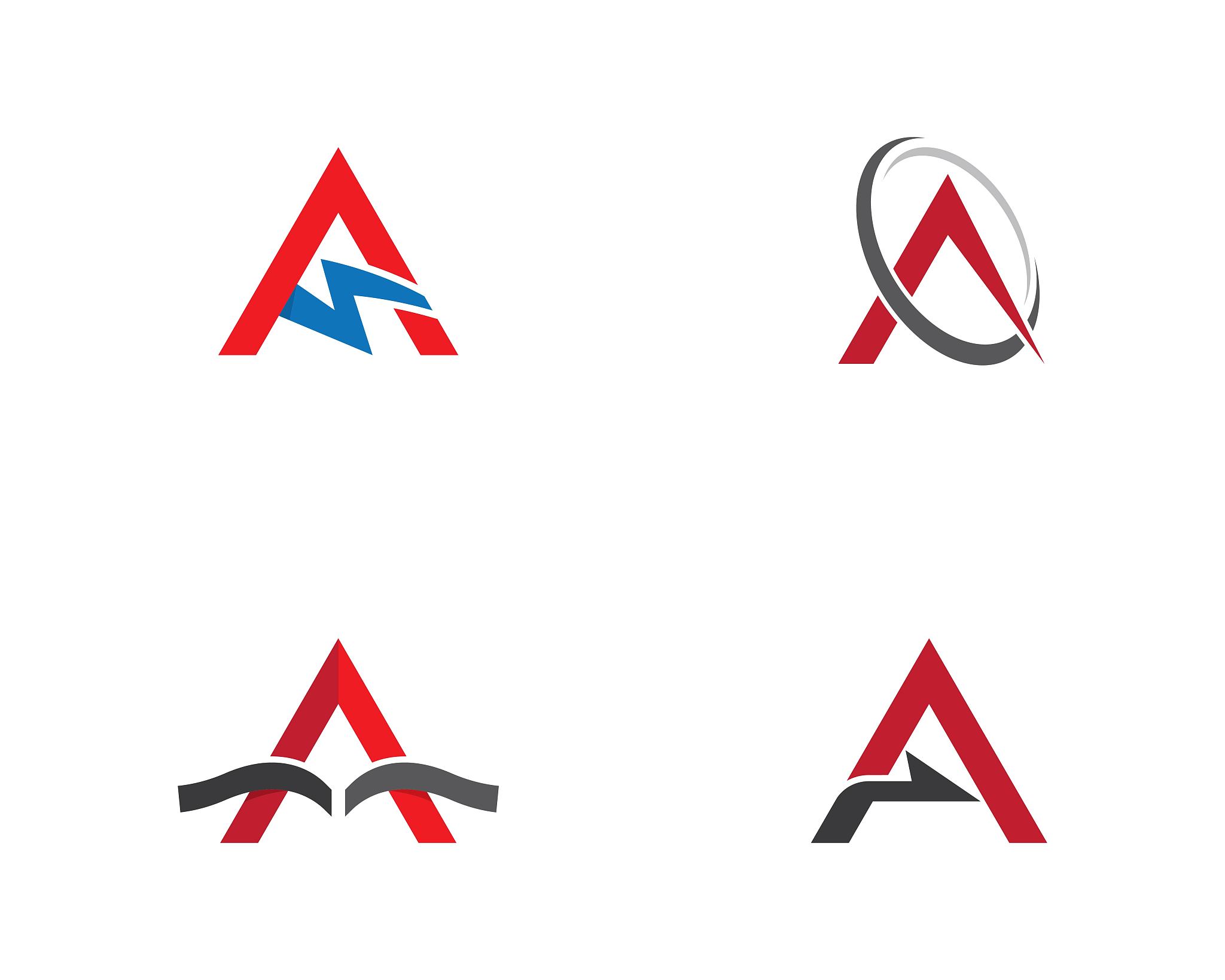 letter a symbol illustration