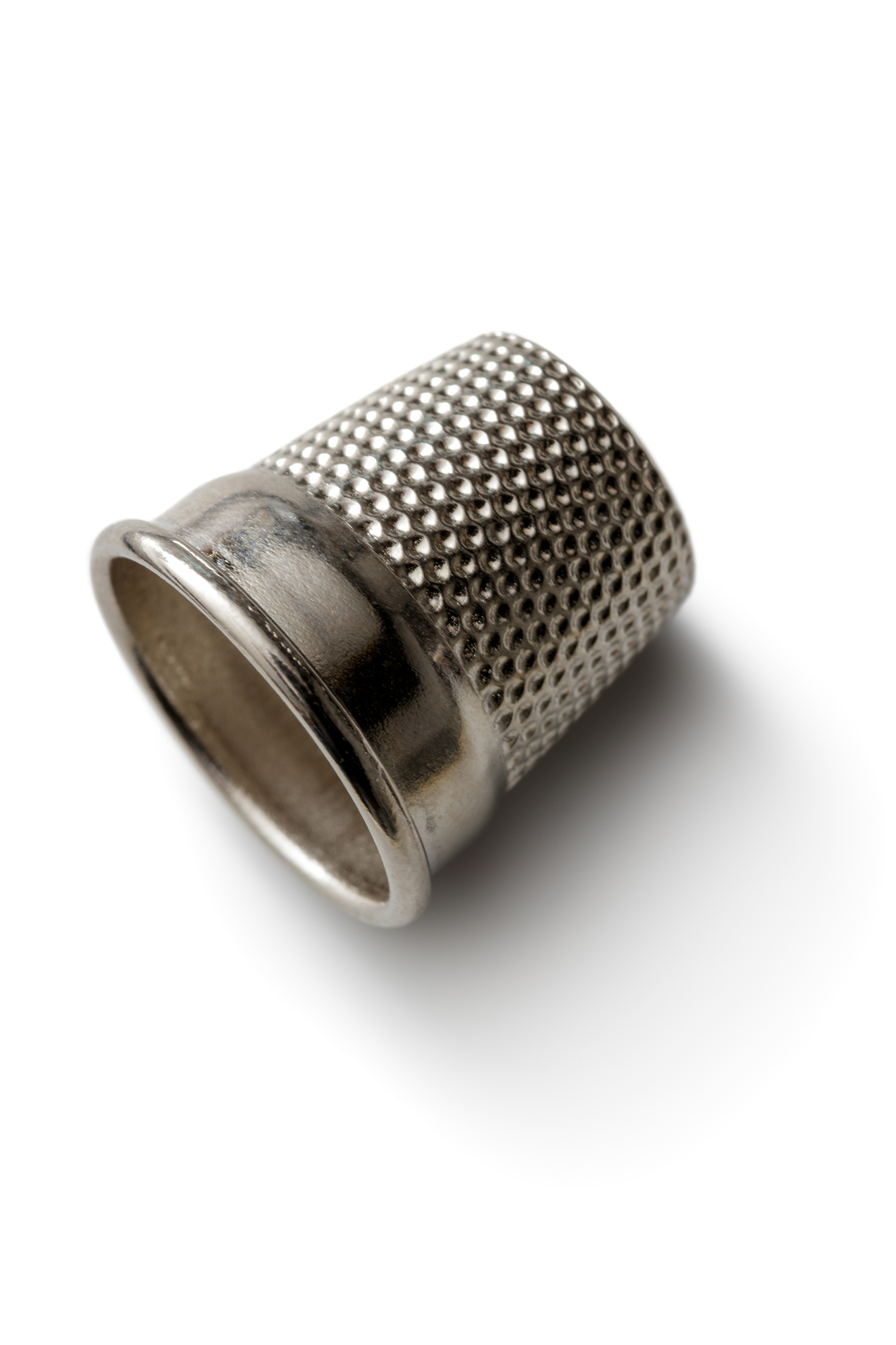 textile: thimble isolated on white background
