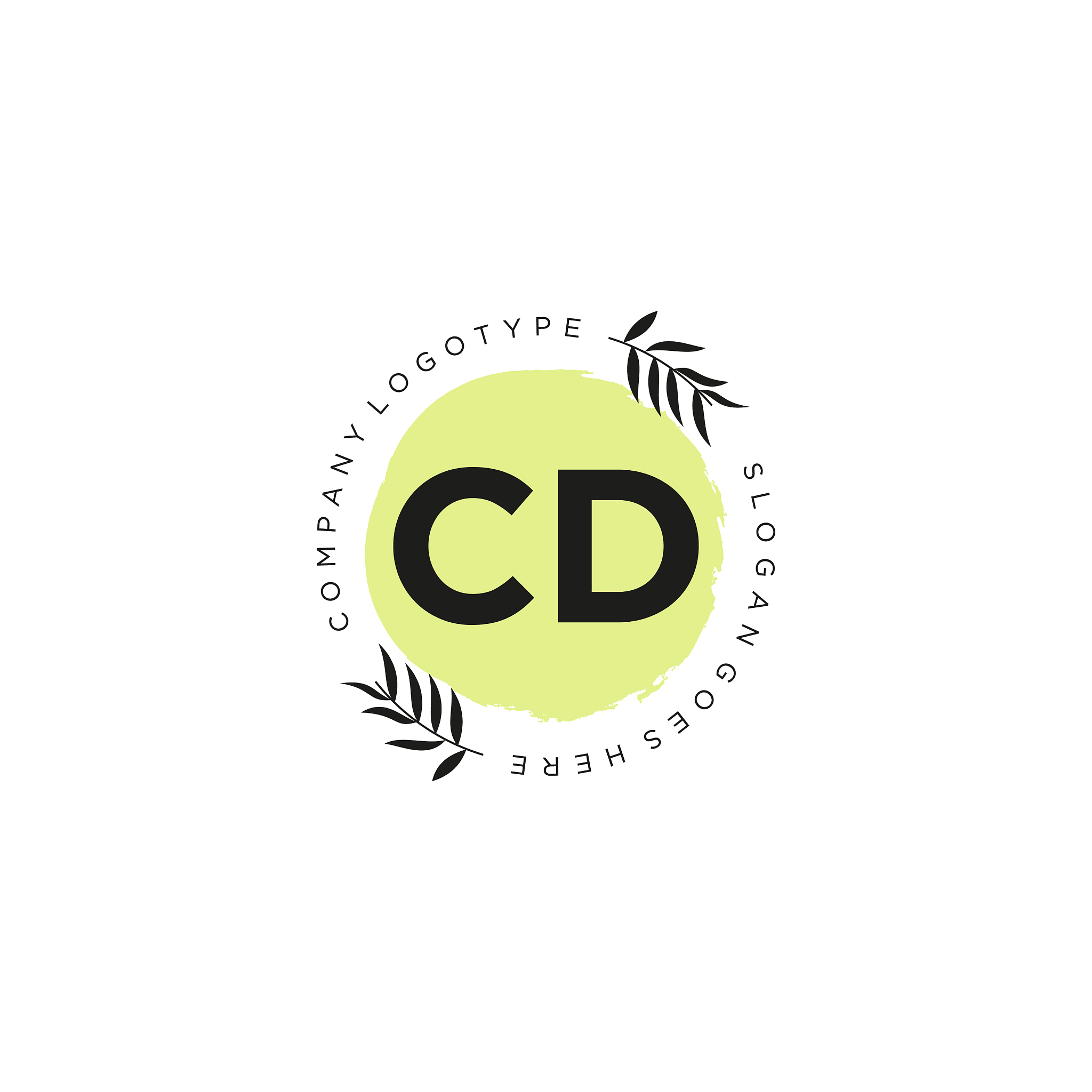cd letter logo icon design template elements