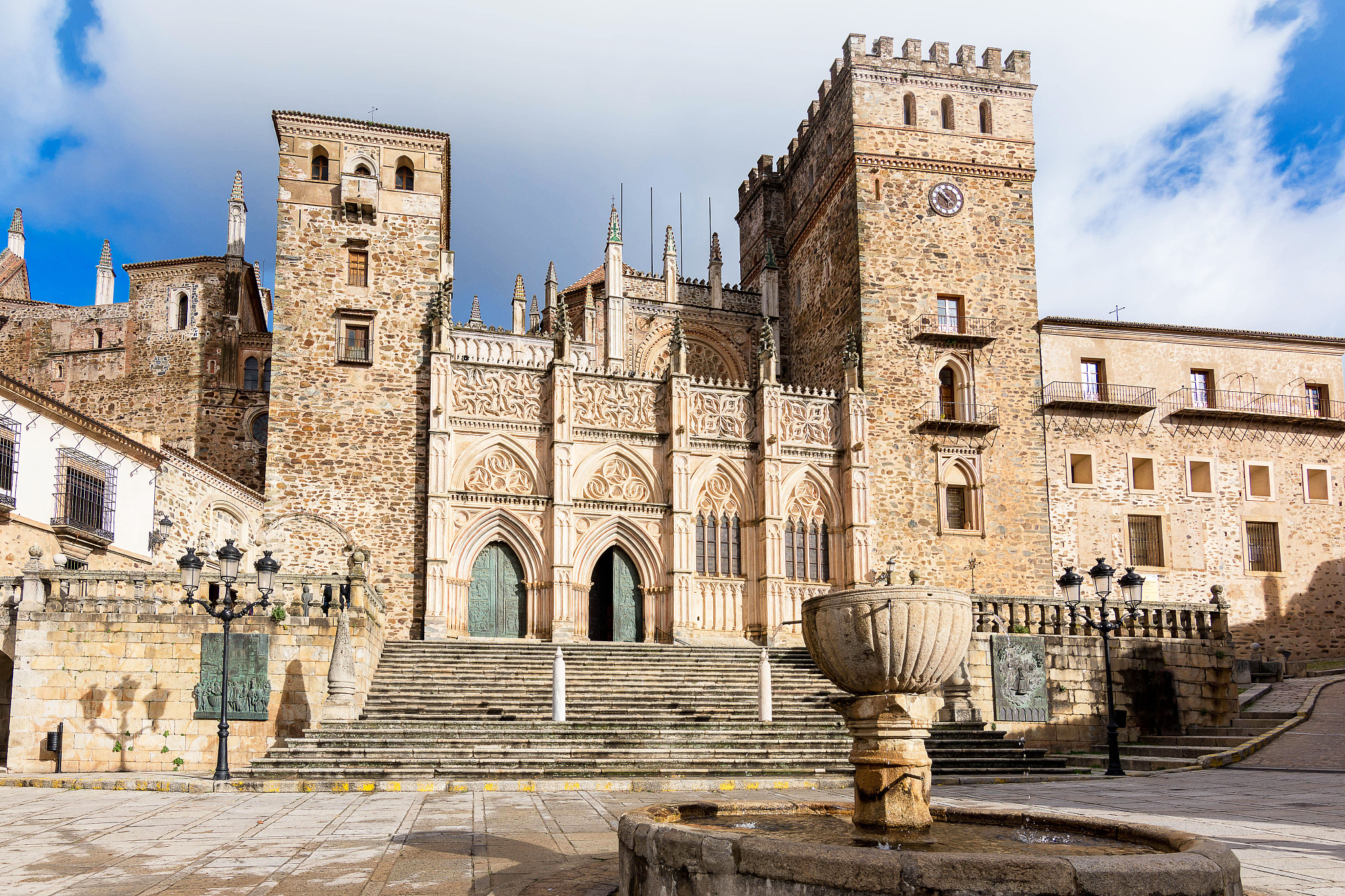 the monastery  of guadalupe is one of the main tourist places of