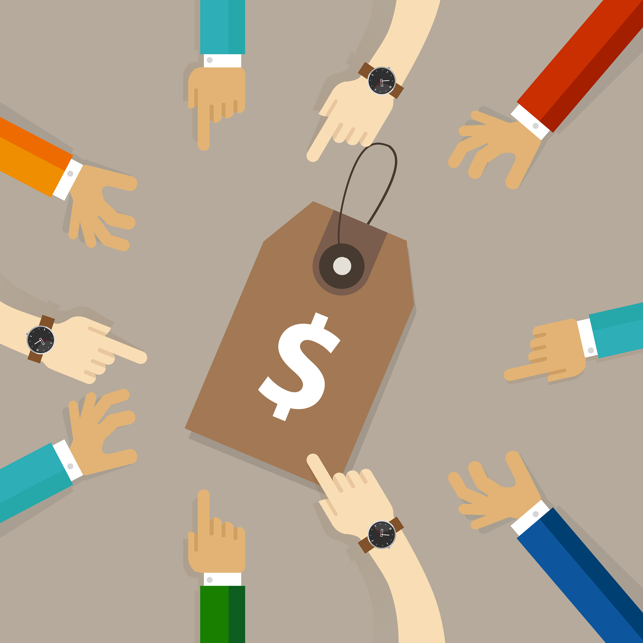 discount pricing strategy price tag team group of