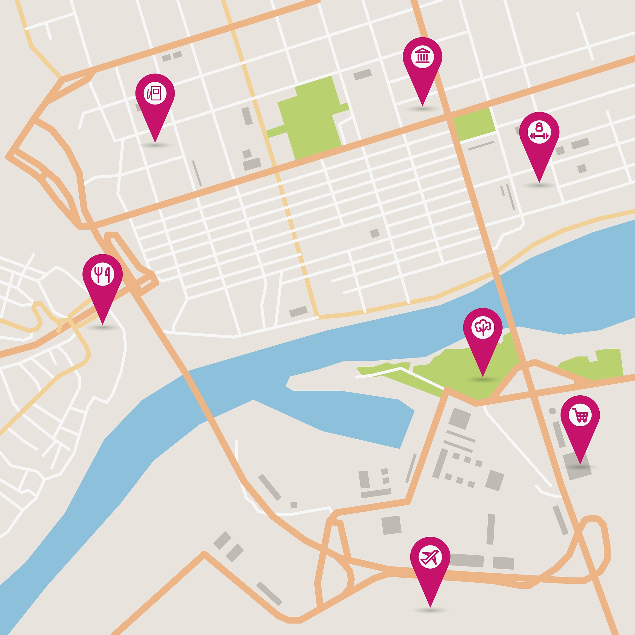 100个类似的地址名称生成器 - 东风东路、南屏街、小西门、小菜园、云秀路