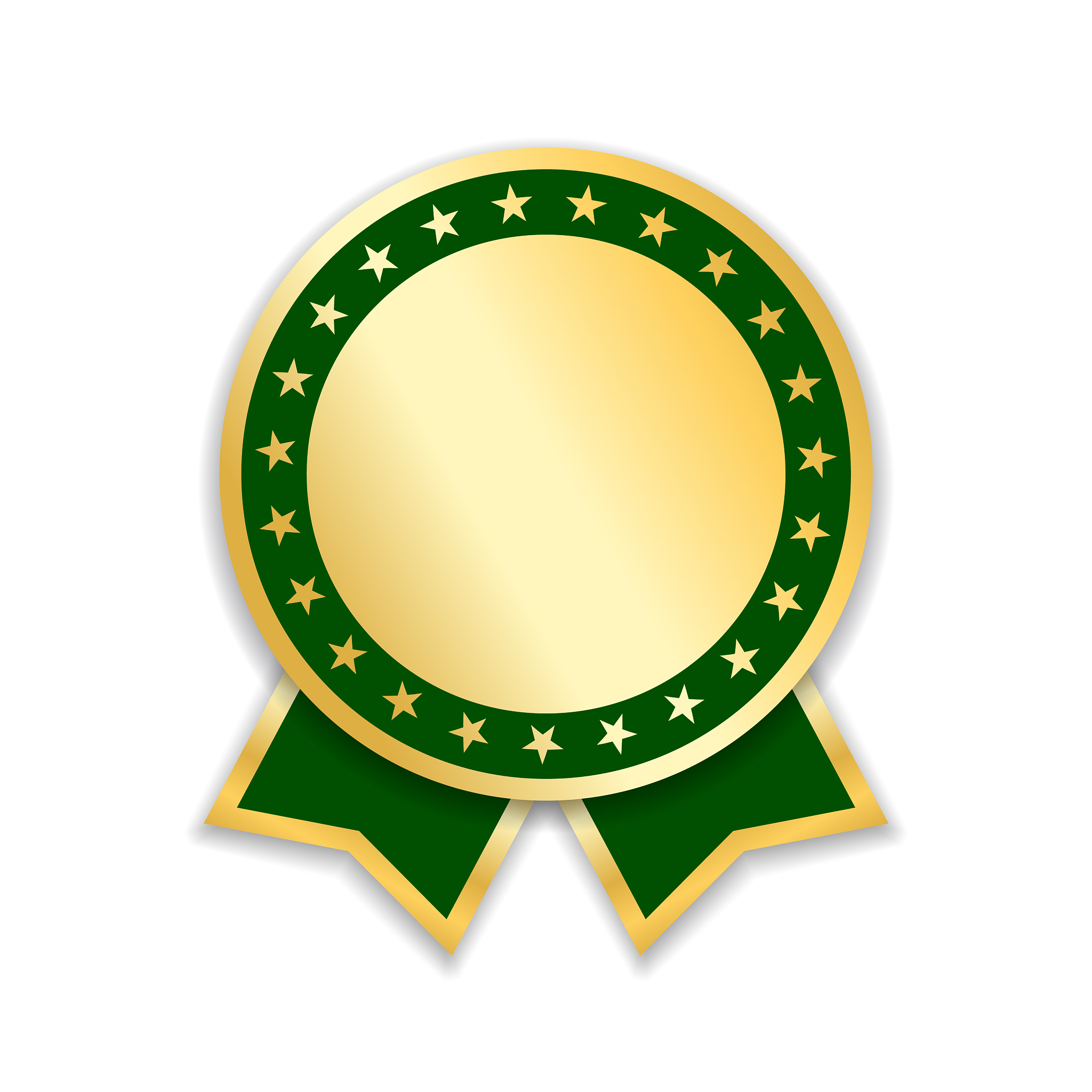 award ribbon gold
