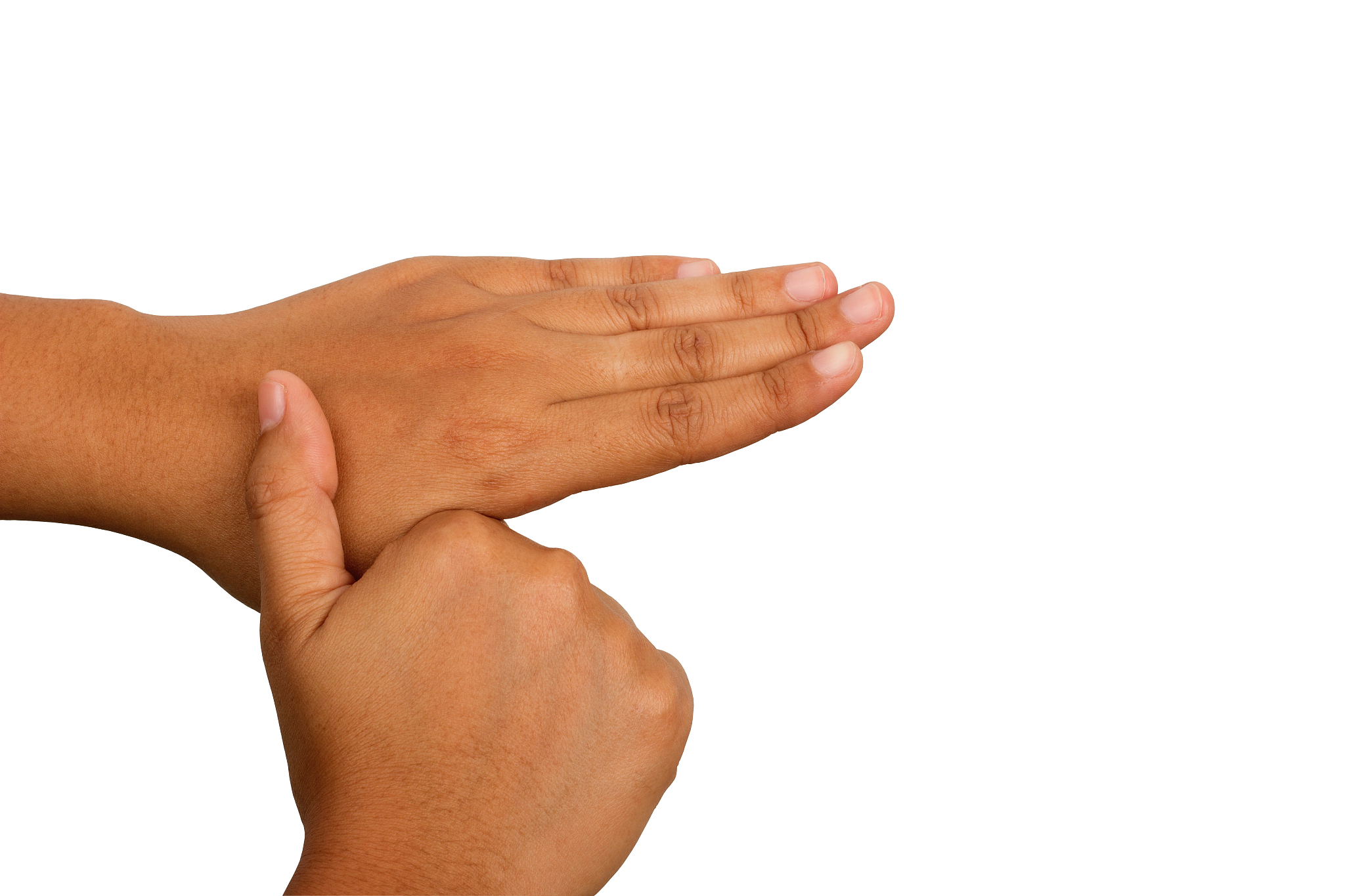hand washing procedure, fifth step