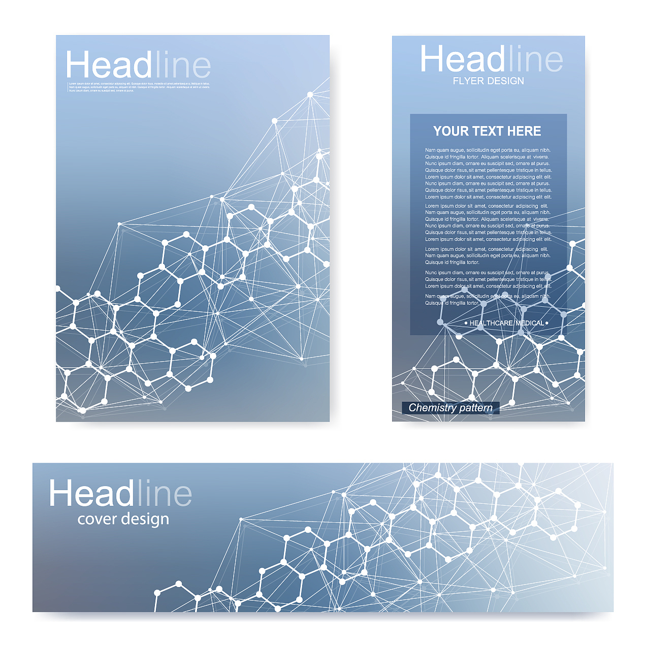 set flyer brochure size a4 templatebanner