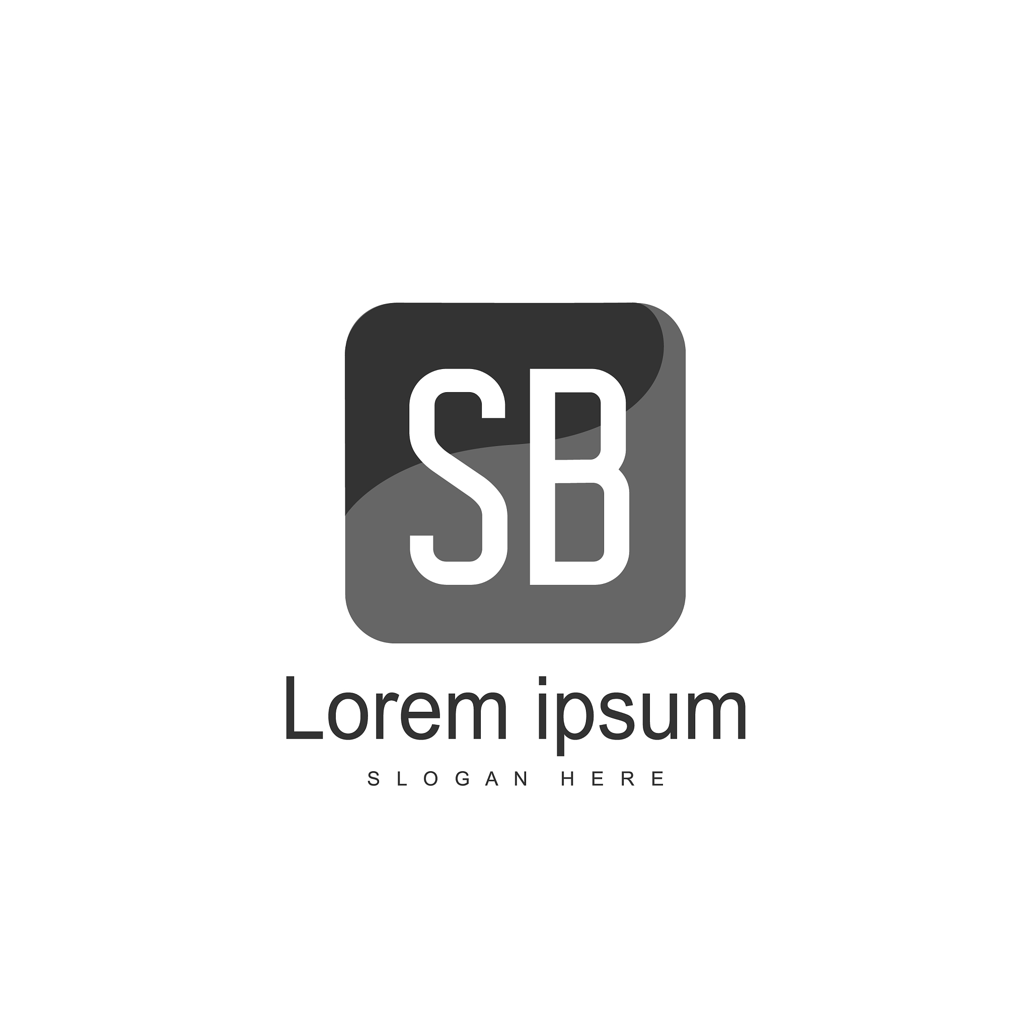 sb letter logo template initial letter logo design