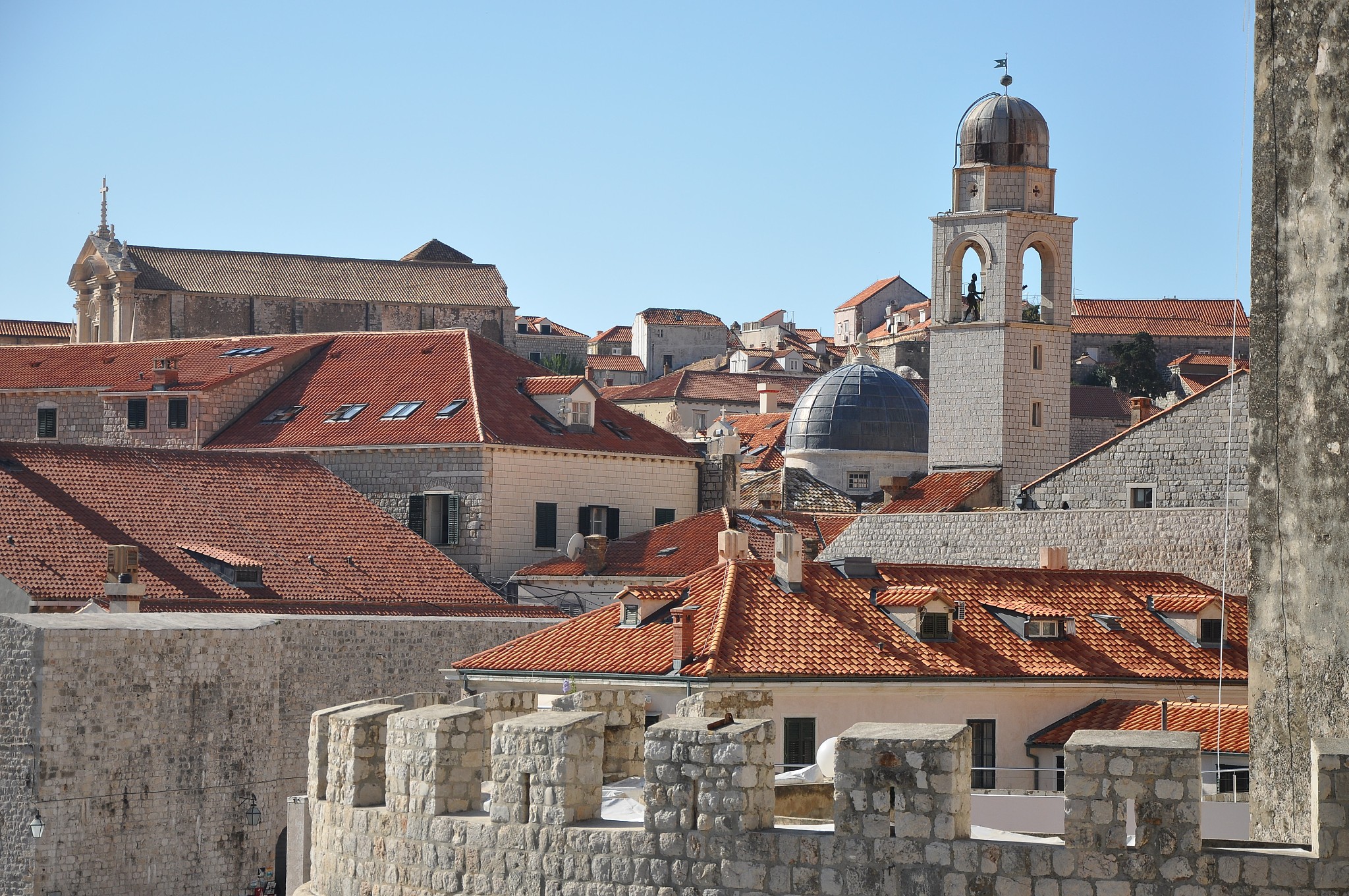 view of dubrovnik old town, croatia