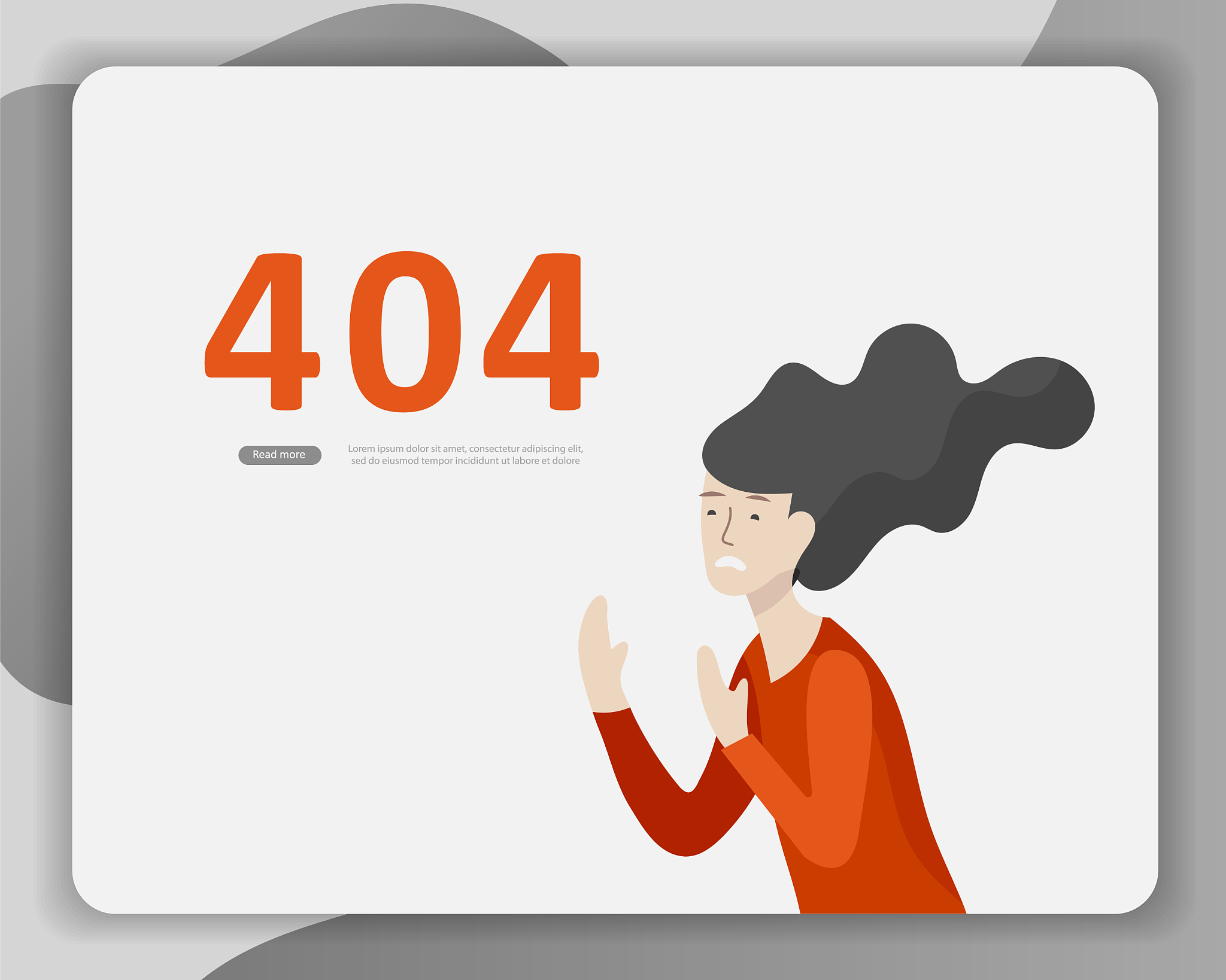 landing page templates error page