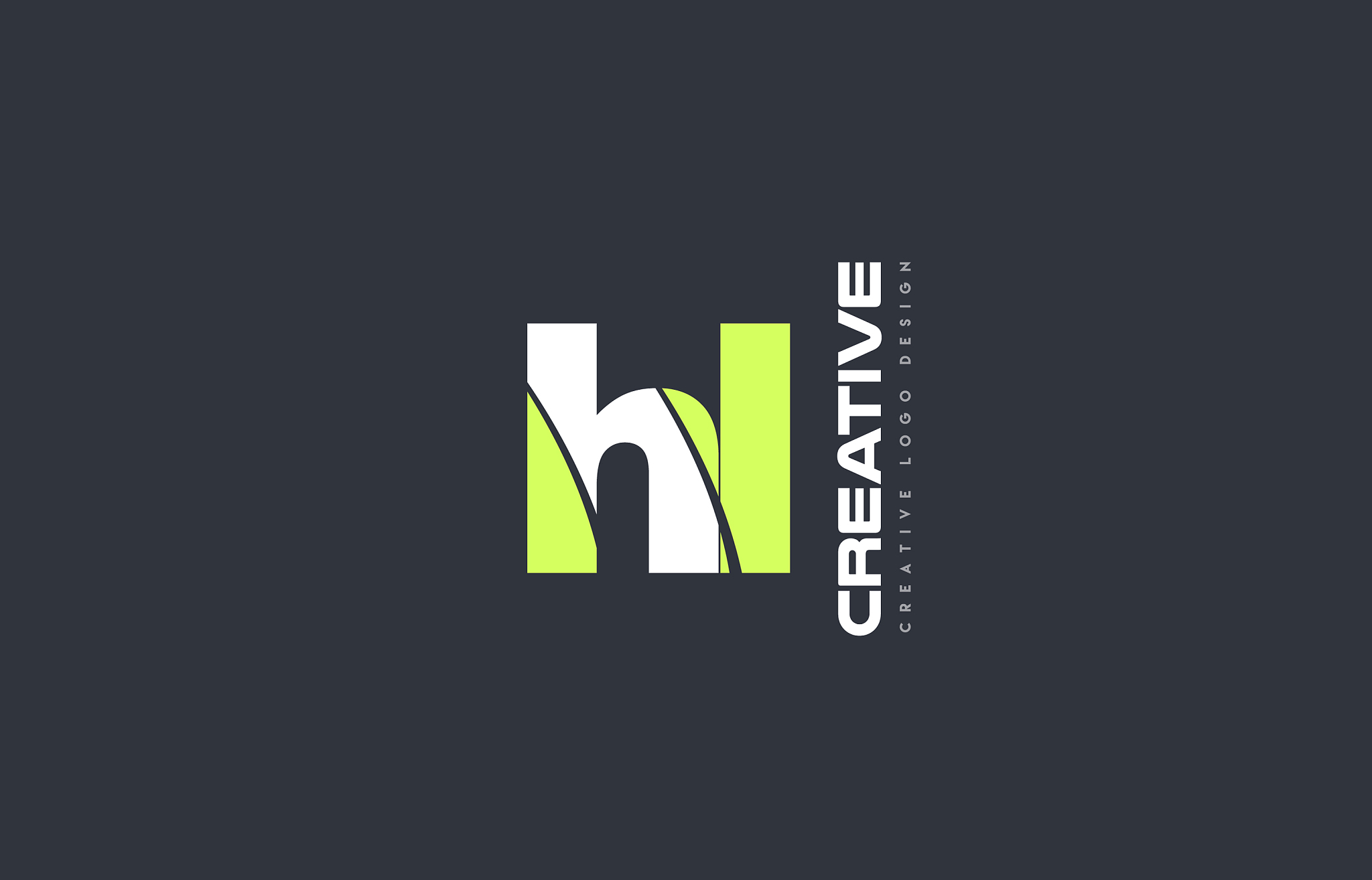 green letter hl h l combination logo icon company
