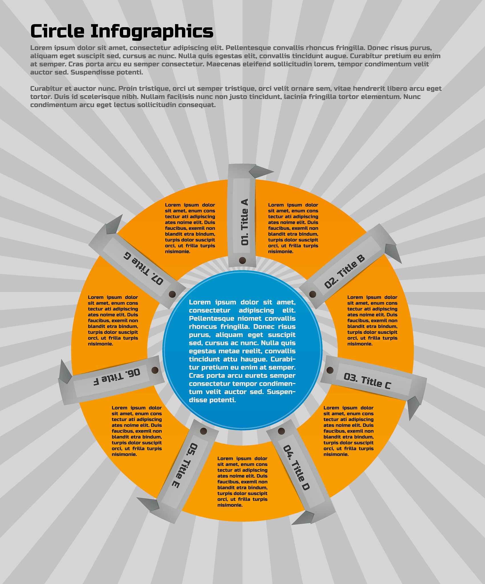 circular infographic design template