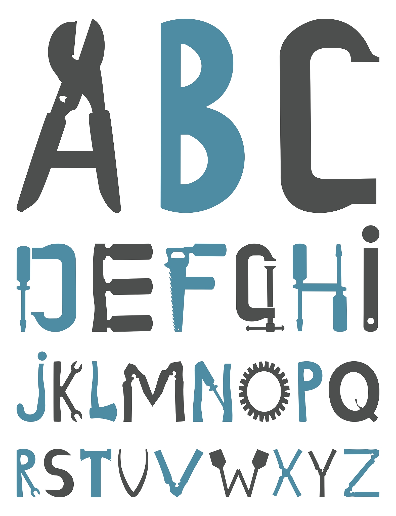 alphabet tools