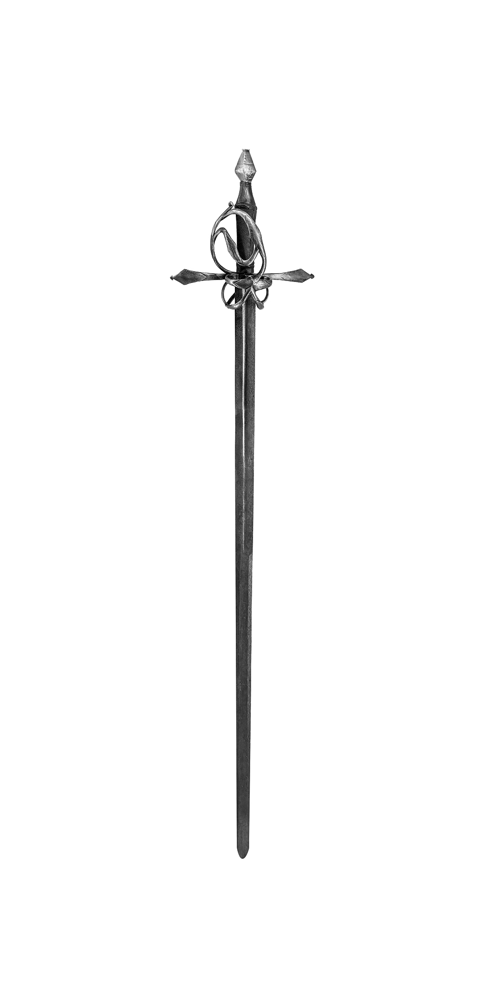 knight's sword isolated on white background