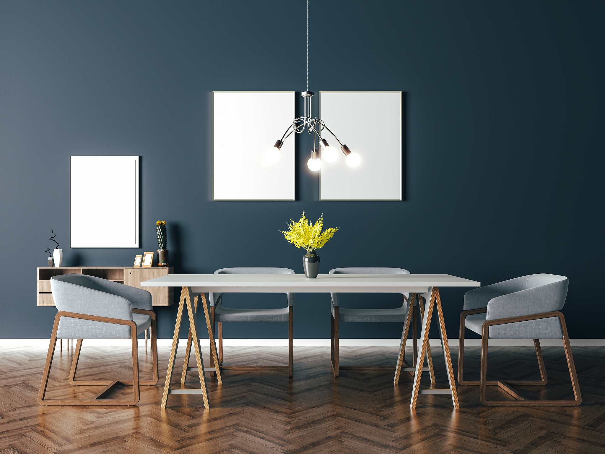 3d beautiful interior render