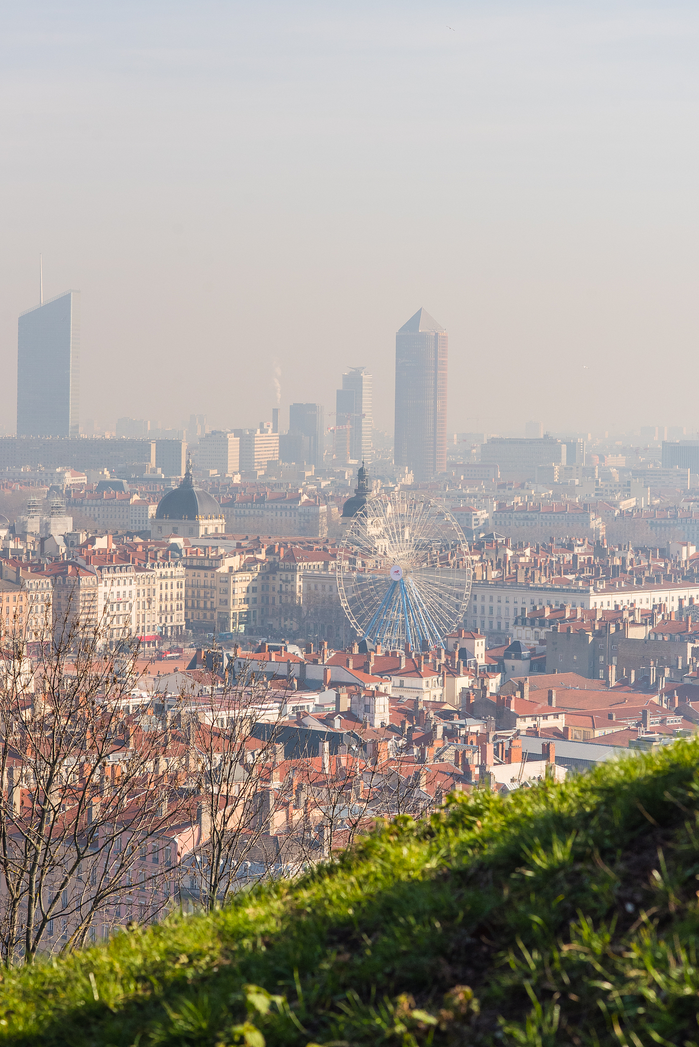 panorama lyon part-dieu, city of lyon, france