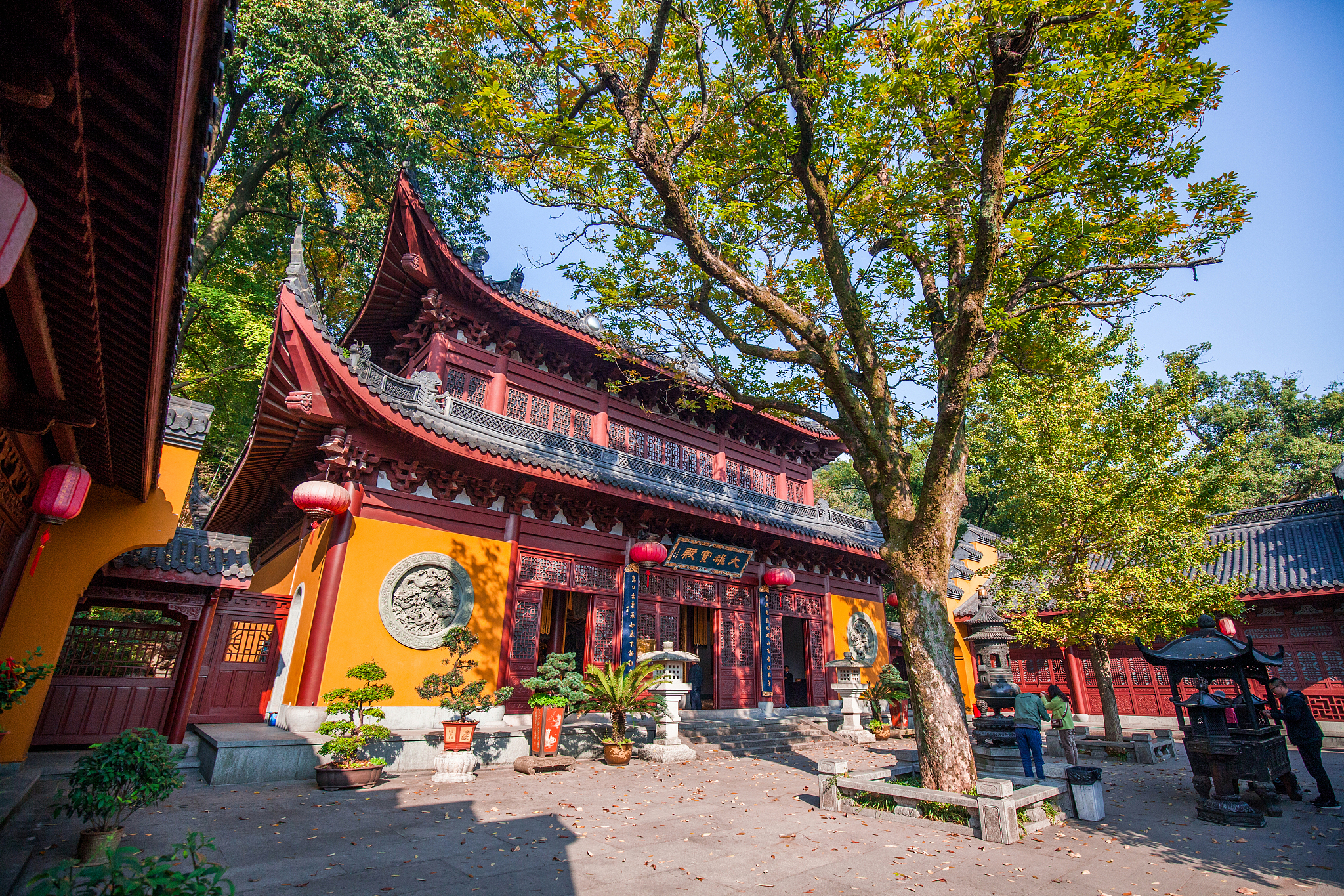杭州永福禅寺秋景